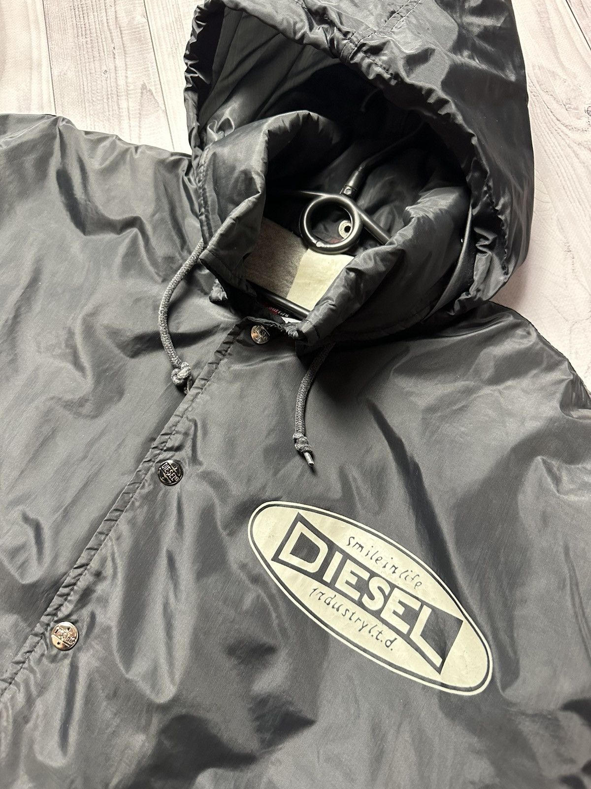 Diesel × Vintage Vintage Diesel jacket big logo rare size S/M Size US S / EU 44-46 / 1 - 7 Thumbnail