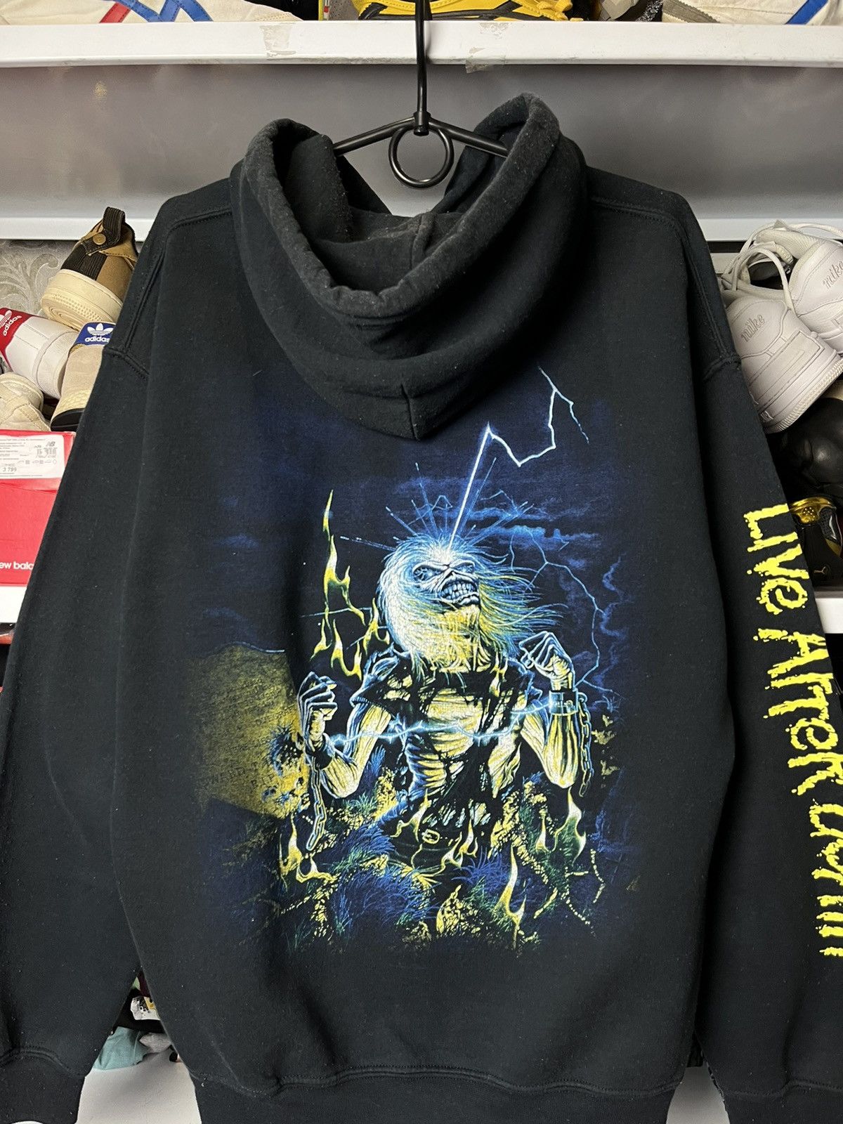 Iron Maiden Vintage Iron Maiden Live After Death Hoodie Rock Bend Y2K 90 Size US M / EU 48-50 / 2 - 23 Thumbnail