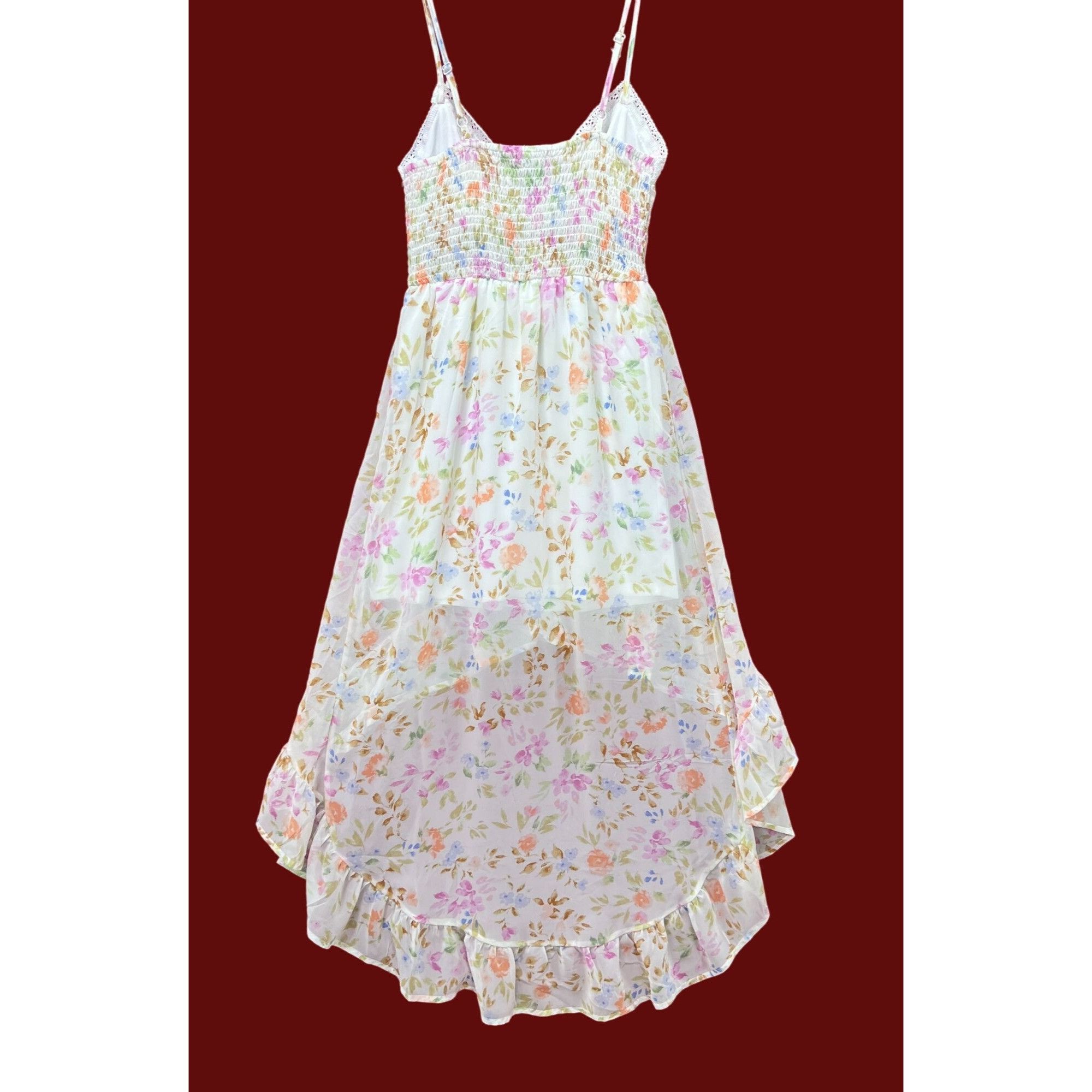 rue21 Rue 21 - Women's Summer Sleeveless High Low Hem Ruffle Flora Size XS / US 0-2 / IT 36-38 - 2 Thumbnail