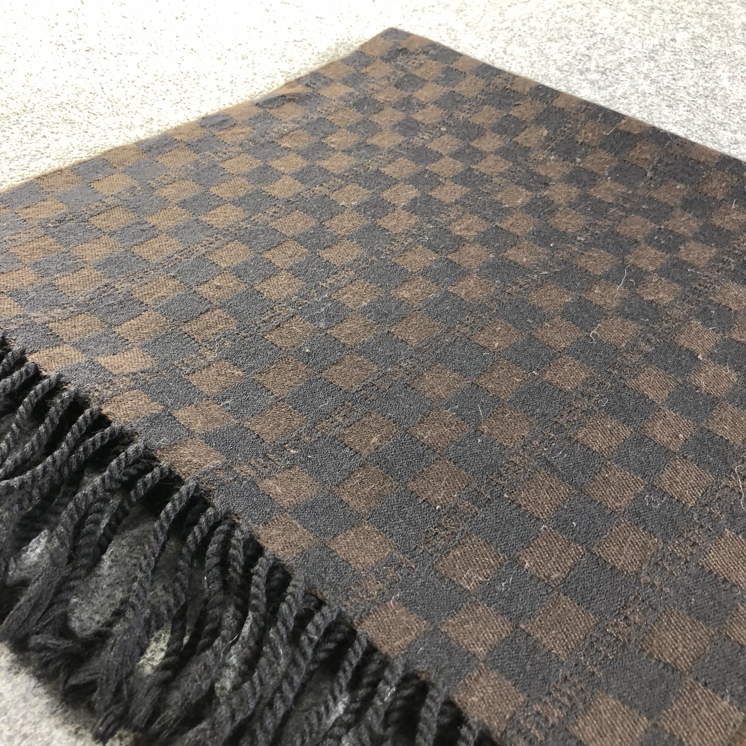 Fendi FENDI Checkered Wool Scarf Muffler Neckwear V2103 Size ONE SIZE - 3 Thumbnail