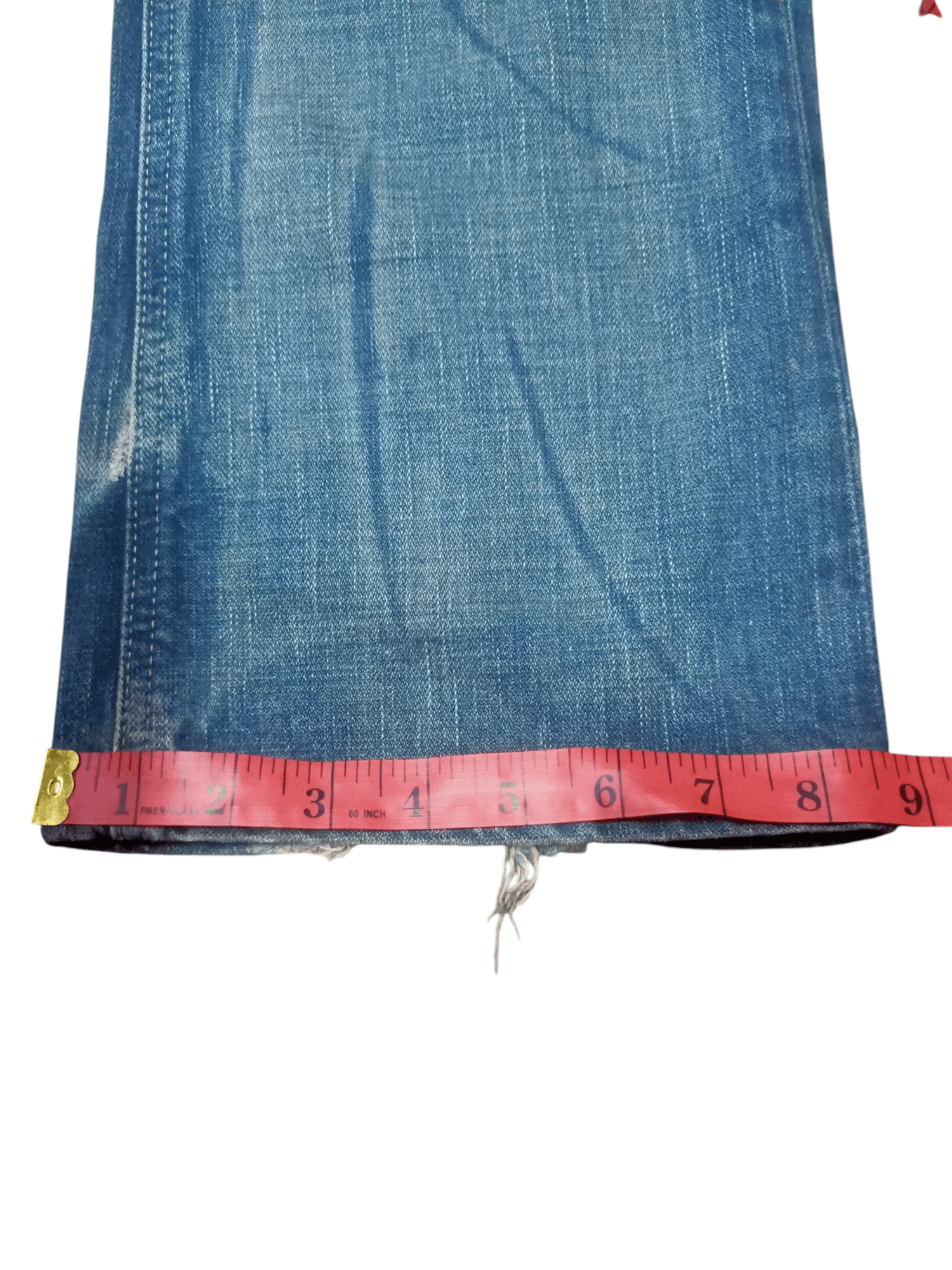If Six Was Nine × Le Grande Bleu (L.G.B.) × Wrangler Wrangler Vtg Euro Fit Flare Denim Non Selvedge Size US 30 / EU 46 - 15 Thumbnail