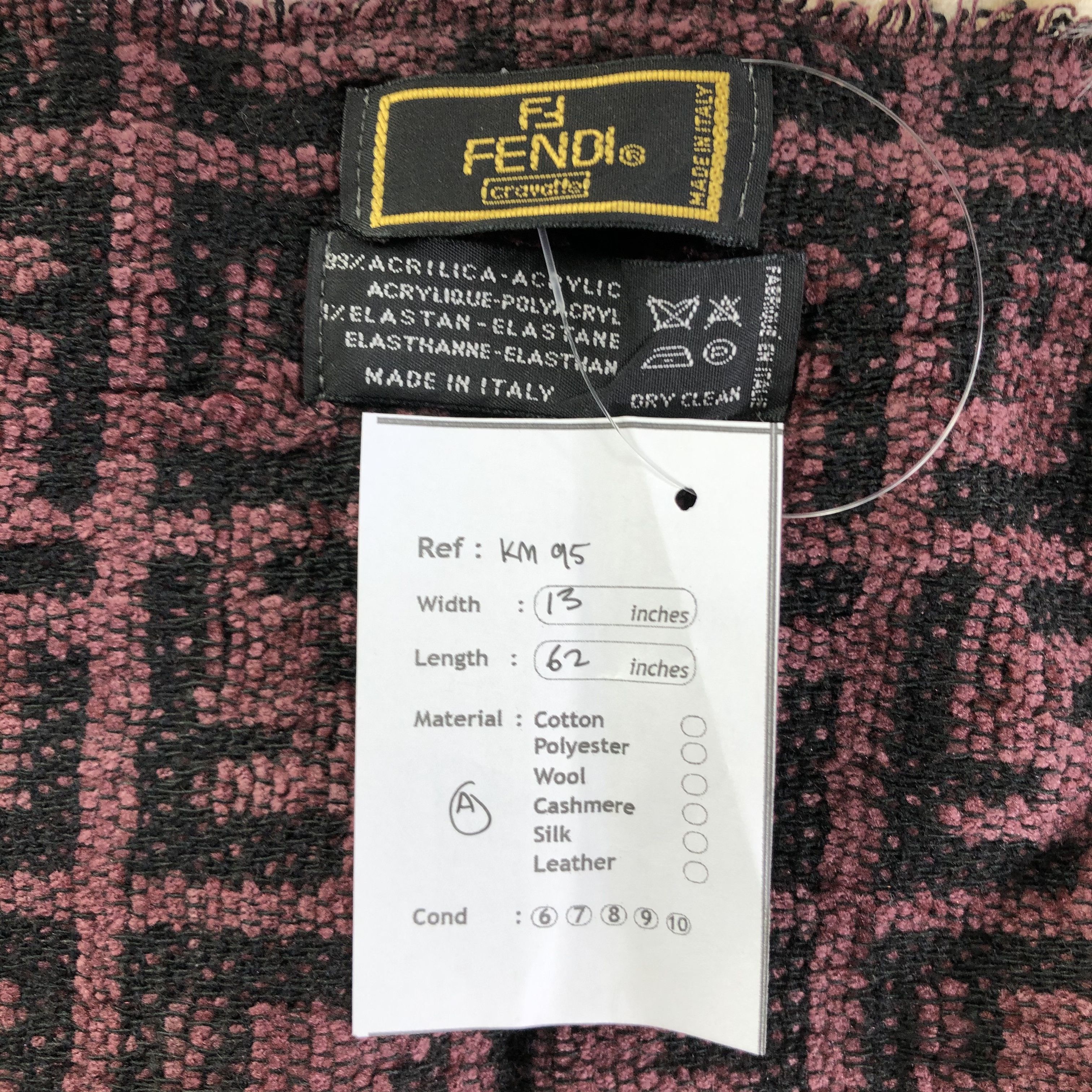 Vintage Fendi Scarf / Muffler / Neckwear - KM95 Size ONE SIZE - 5 Thumbnail