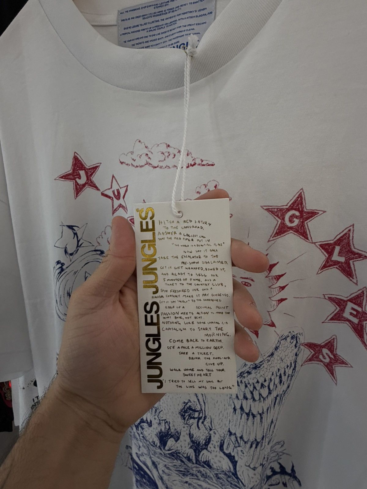 Other Jungles Jungles “ Scribbles “ White Tee Size US L / EU 52-54 / 3 - 4 Thumbnail