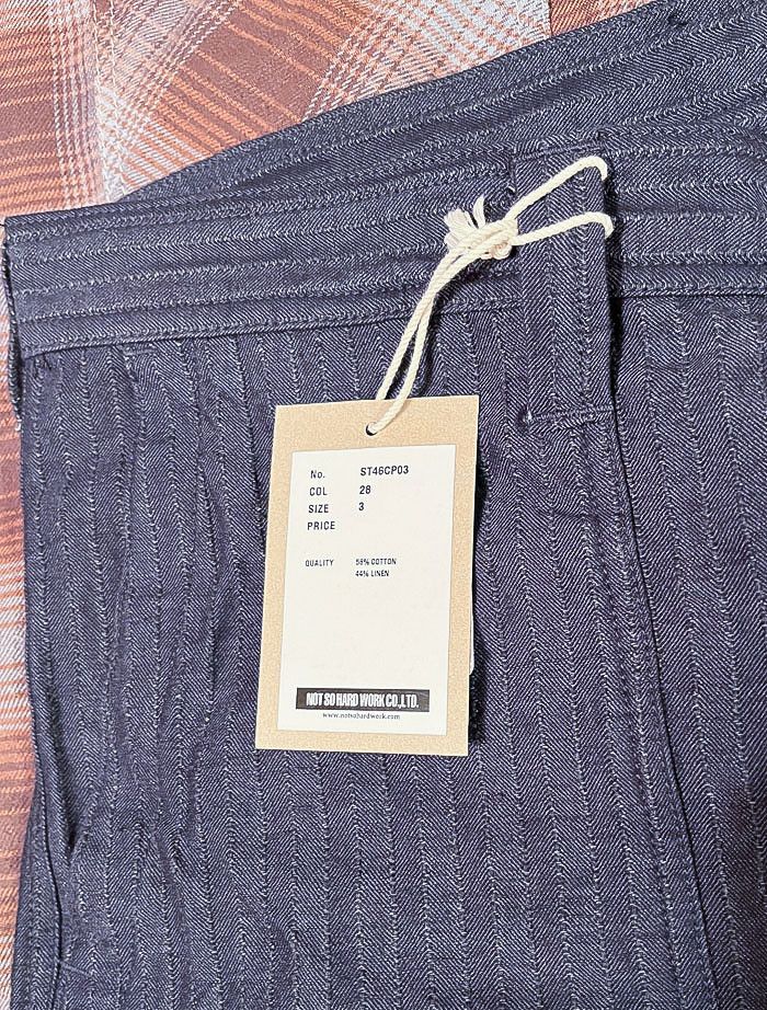 Ts(S) Tss Cotton Linen Herringbone Gray Fatigue Pants Size US 36 / EU 52 - 10 Thumbnail