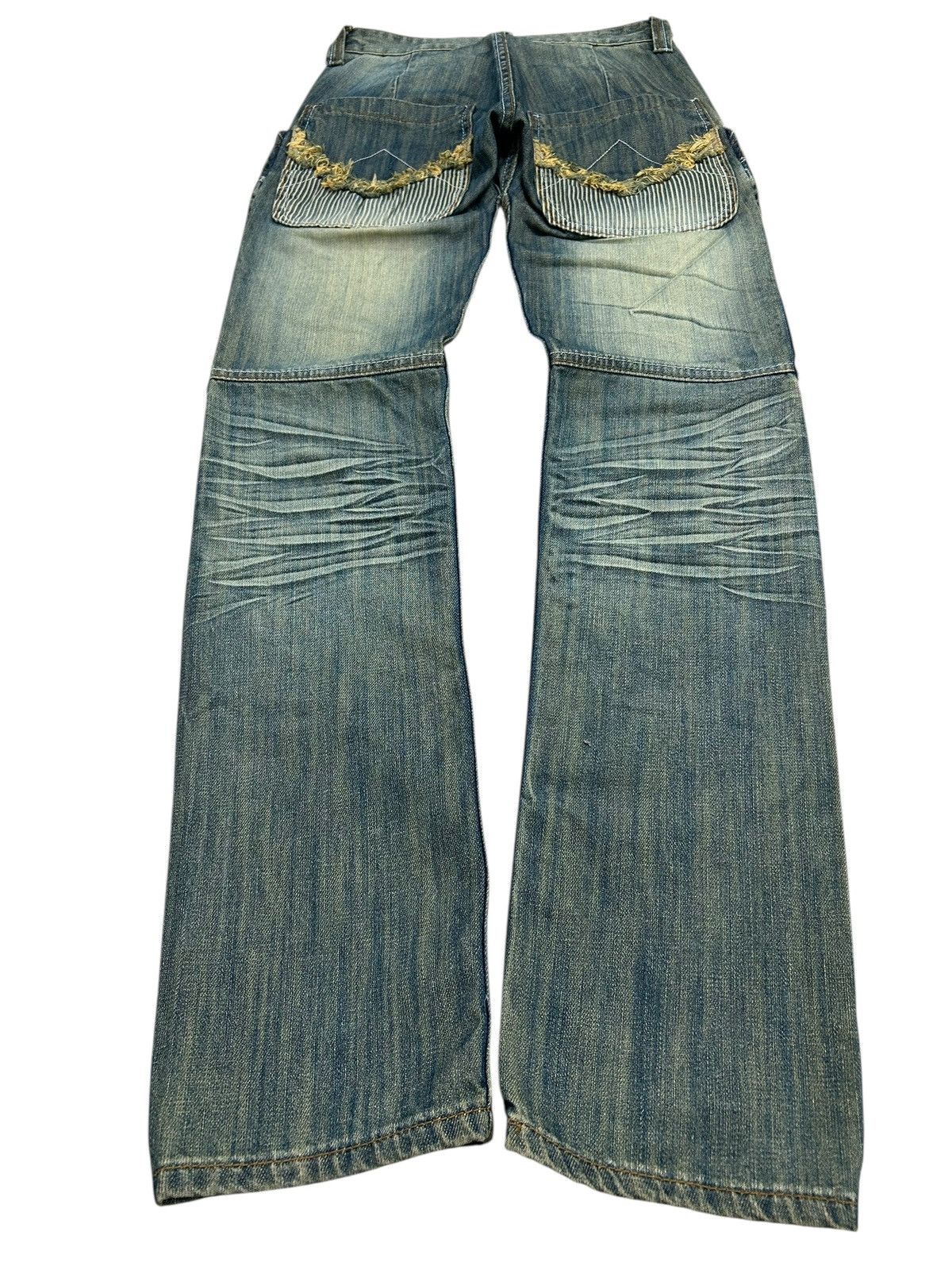 Hysteric Glamour Vintage Campus Crew Mud Washed Whisker Low Rise Size 27" / US 4 / IT 40 - 2 Thumbnail