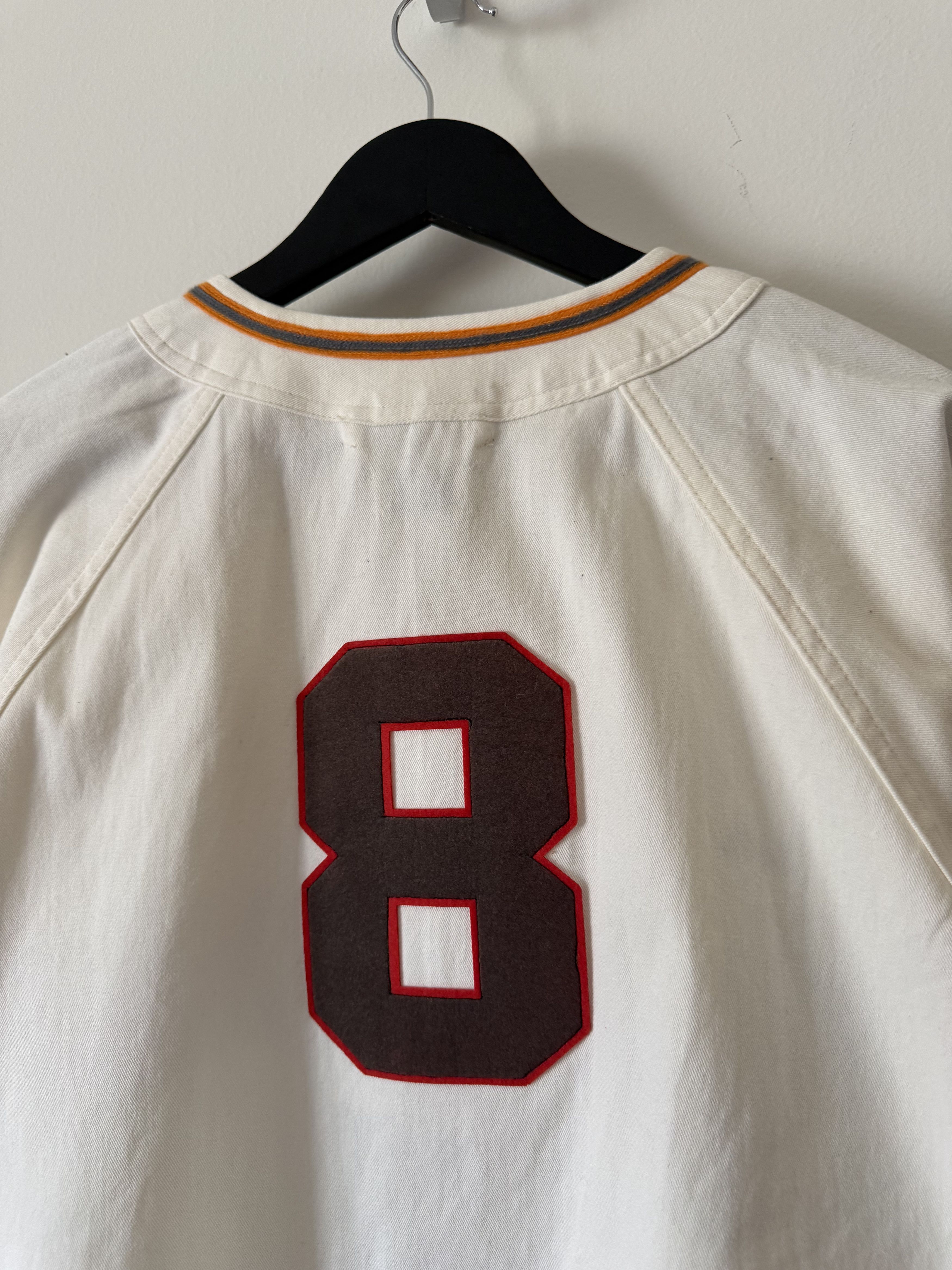 Bode Bode Baseball Shirt in White Size US M / EU 48-50 / 2 - 6 Thumbnail