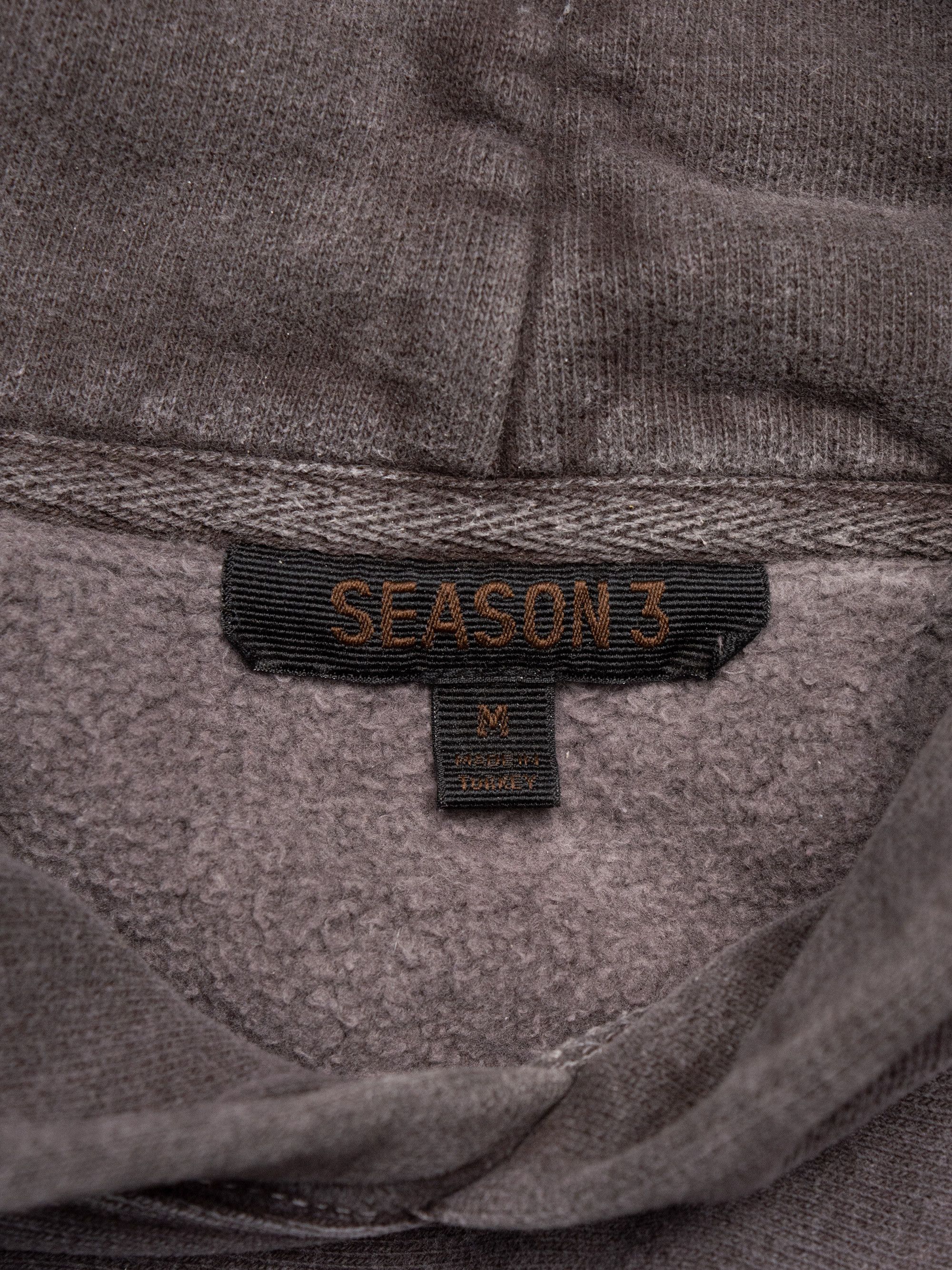 Yeezy YEEZY Season 3 Onyx Dark fleece hoodie - size M Size US M / EU 48-50 / 2 - 7 Thumbnail