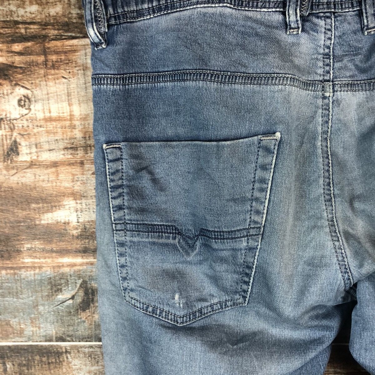 Diesel Diesel Blue Distressed Denim Pants #A2092 Size US 33 - 19 Thumbnail