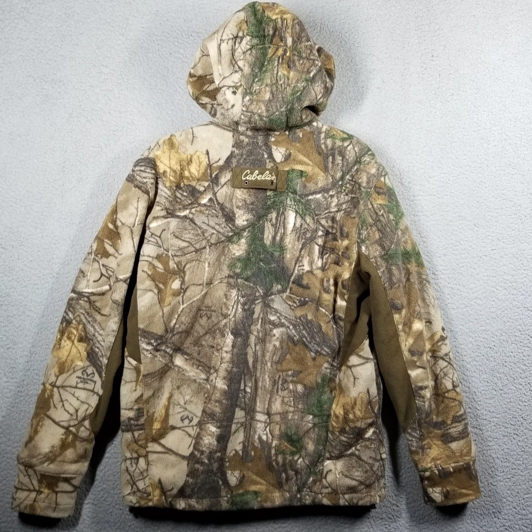 Vintage Cabela's Jacket Mens Medium Camouflage Hooded Fleece Full Zip Hunting Pockets Size US M / EU 48-50 / 2 - 4 Thumbnail