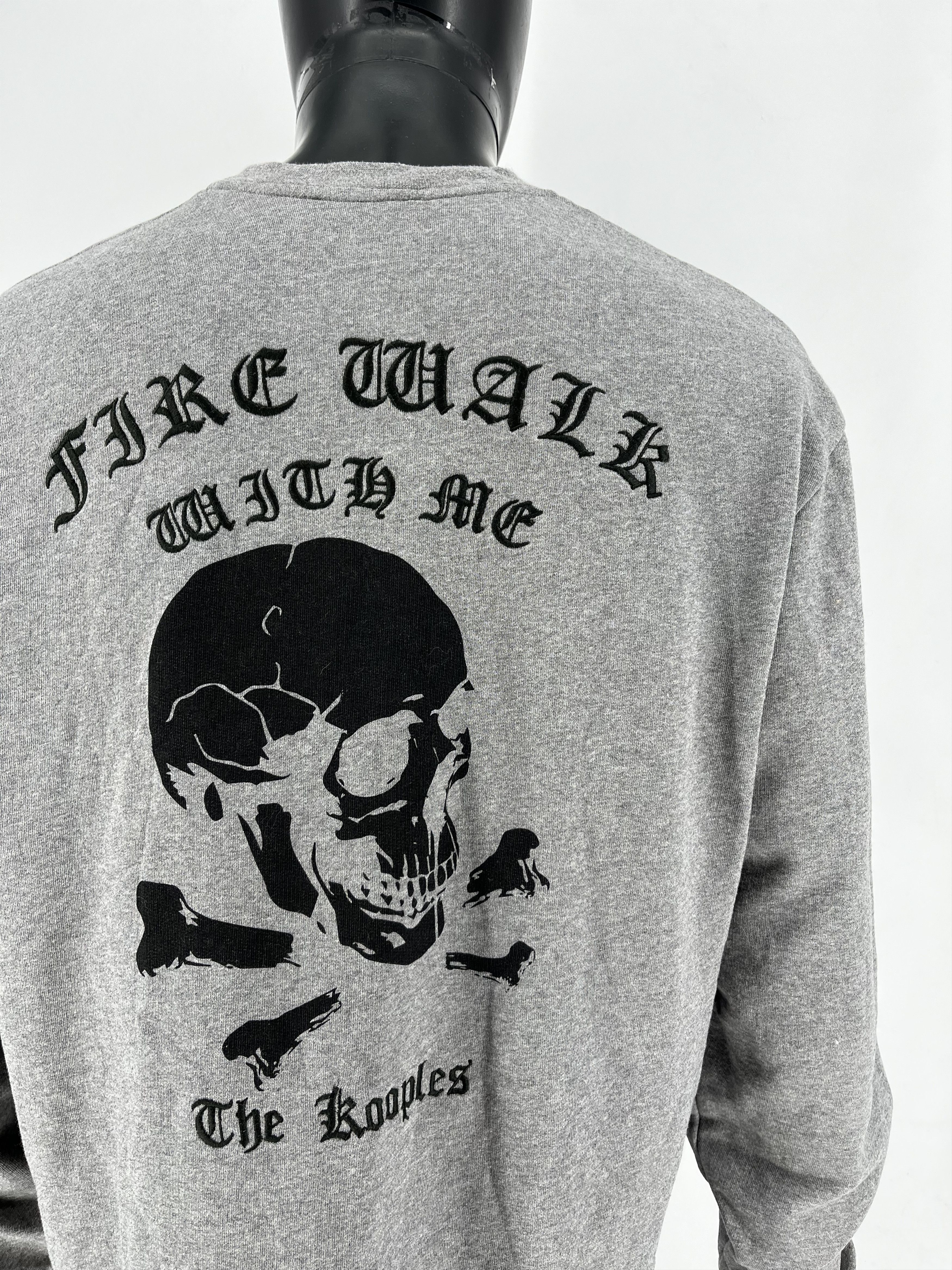 The Kooples Vintage The Kooples Big logo Skeleton y2k sweatshirt Size US L / EU 52-54 / 3 - 10 Thumbnail
