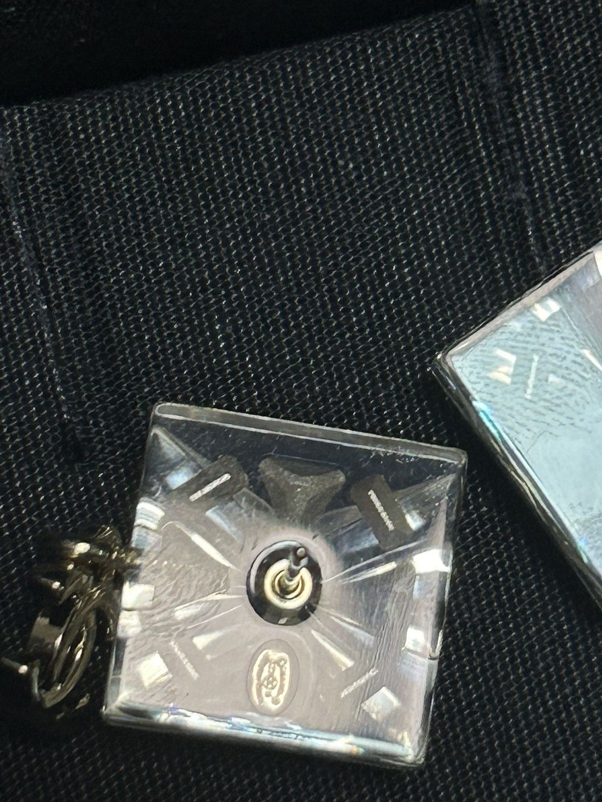 Chanel Chanel Resin Square Logo Earrings Size ONE SIZE - 6 Thumbnail