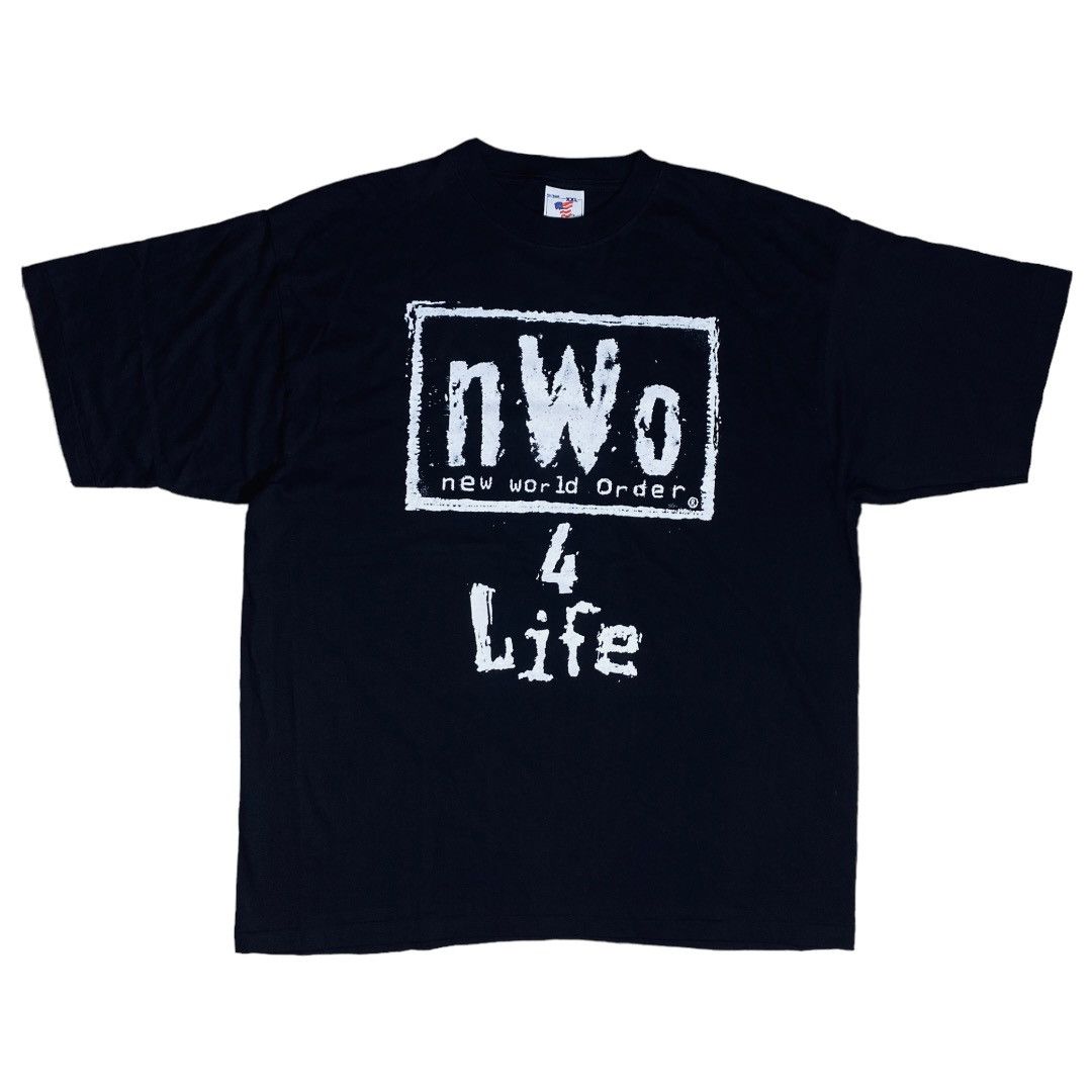 image of Vintage x Wwe New Nwo 4 Life in Black, Men's (Size 2XL)