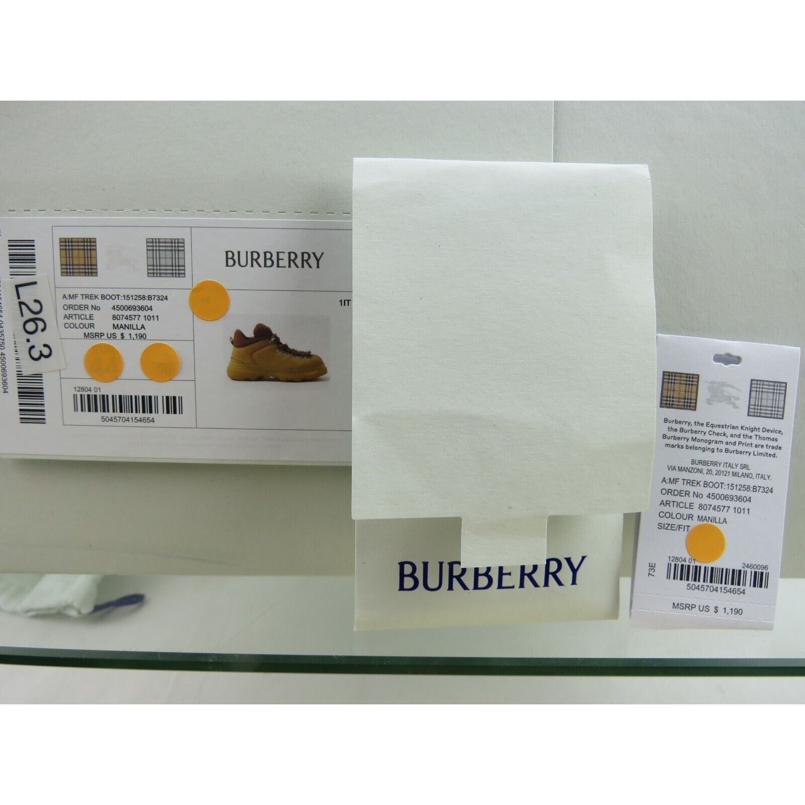 Burberry BURBERRY TREK BEIGE LEATHER LACE HIKING BOOTS 11.5 44.5 IT Size US 11.5 / EU 44-45 - 18 Thumbnail