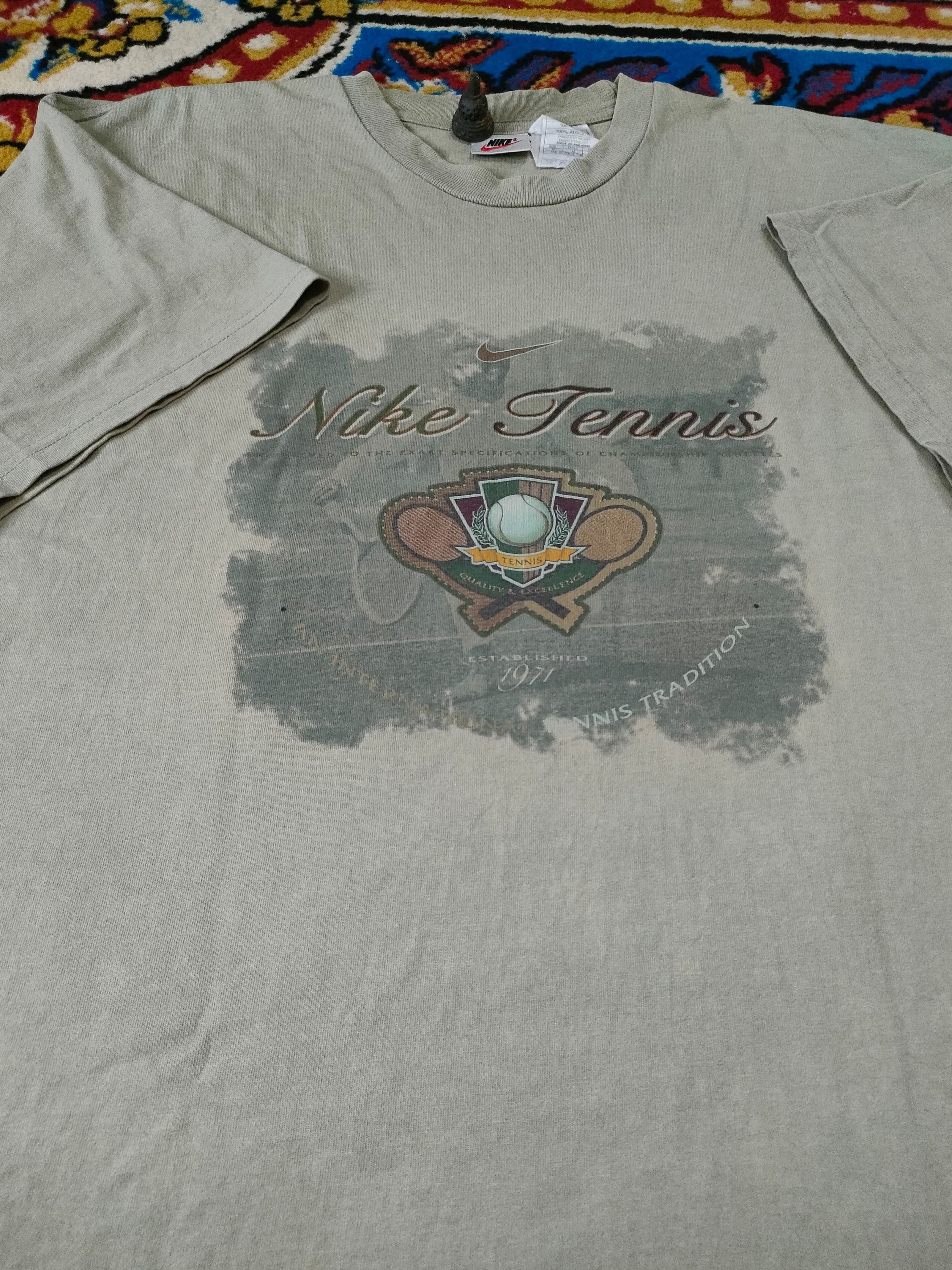 Nike 90's Nike Tennis Tee Size US M / EU 48-50 / 2 - 2 Thumbnail