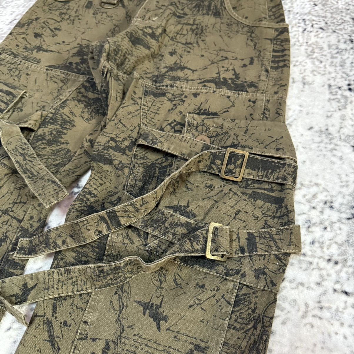 Japanese Brand Risefire Designer Technical Dept Japan Bondage Cargo Pants Size US 30 / EU 46 - 5 Thumbnail