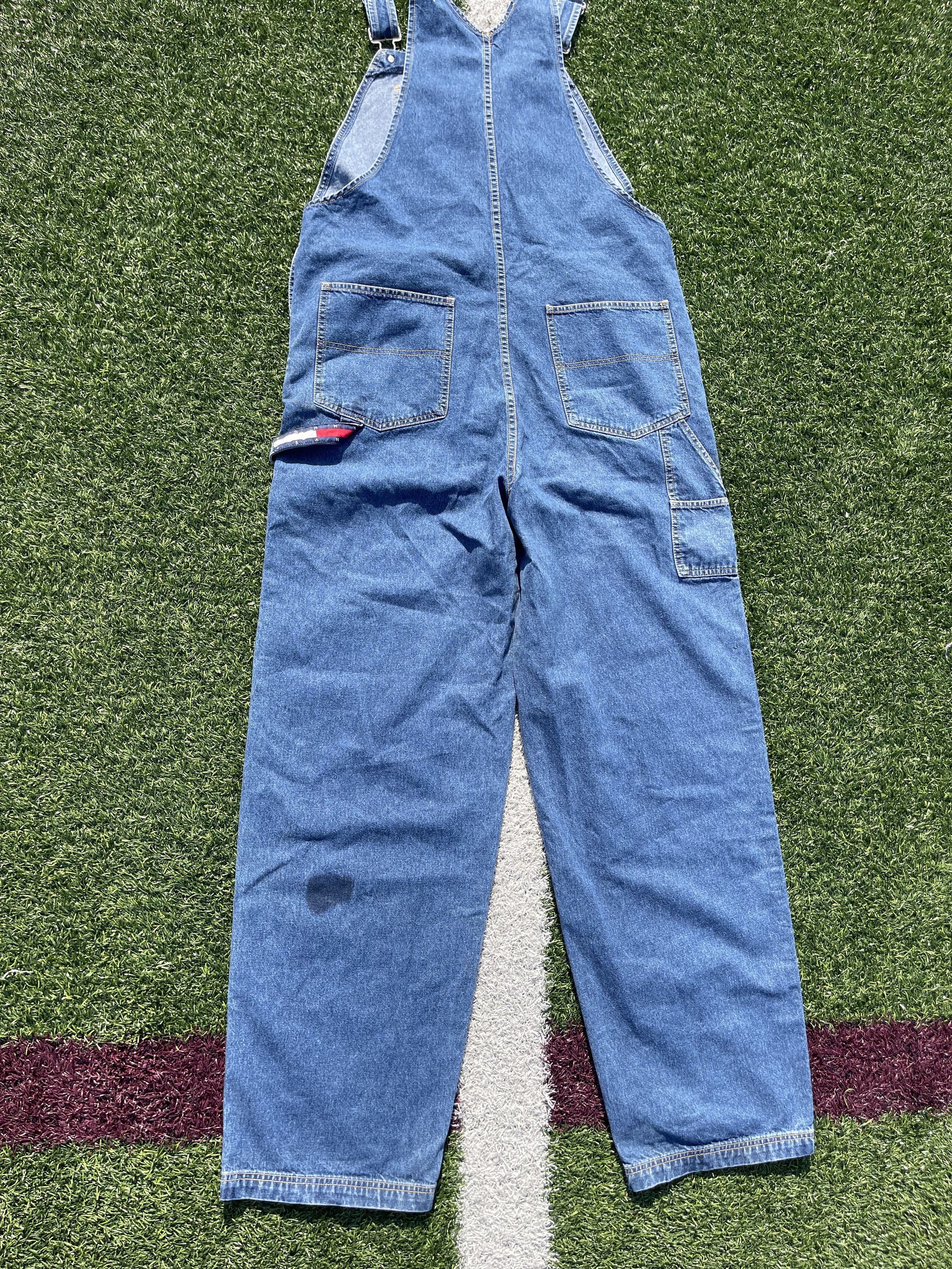 Tommy Hilfiger × Vintage Tommy Hilfiger Vintage 90's Hip Hop Rap Jeans Denim Overalls Size US 32 / EU 48 - 11 Thumbnail