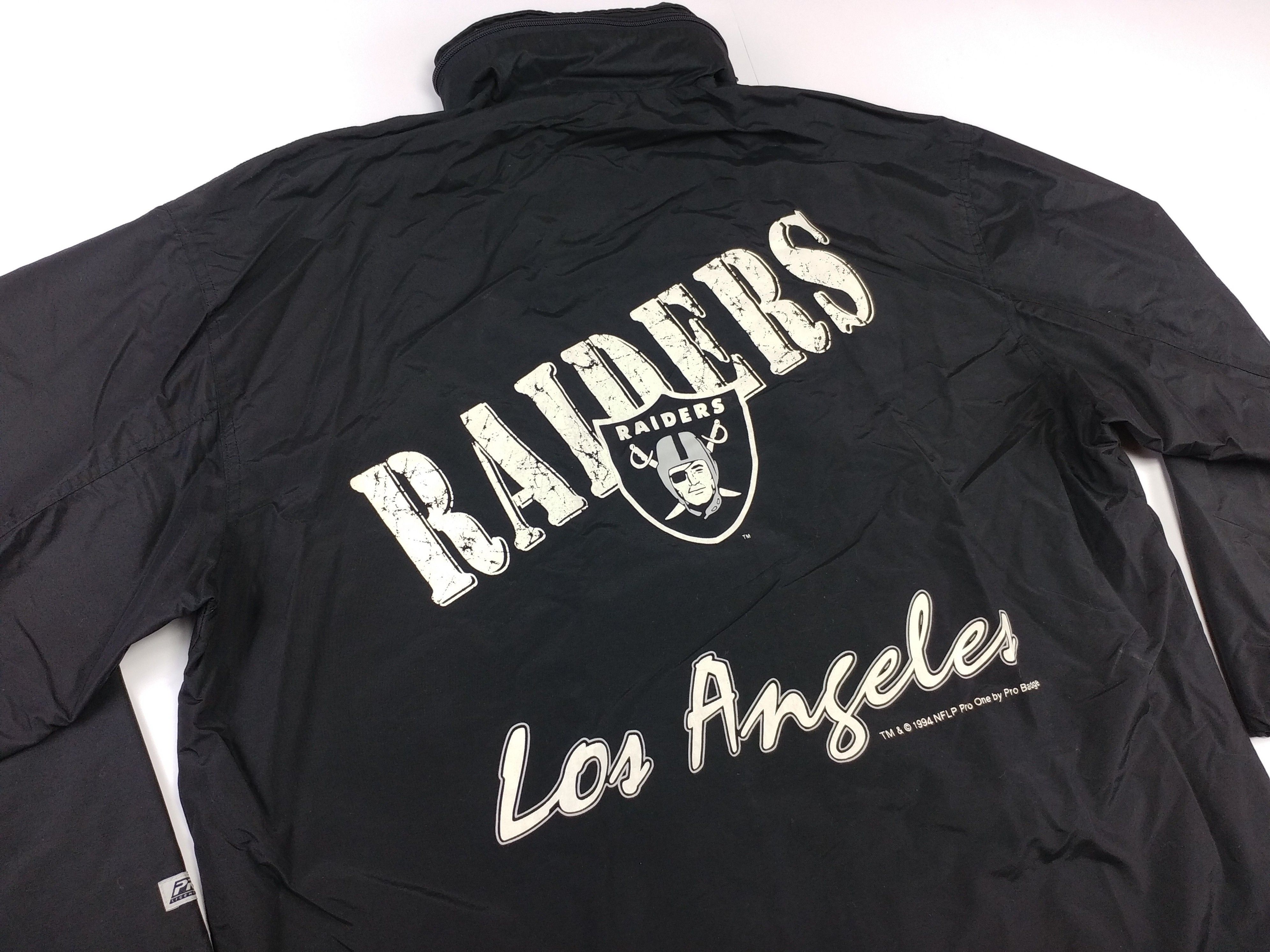 NFL Los Angeles Raiders jacket, 1994 Pro One, vintage Oakland XL Size US XL / EU 56 / 4 - 11 Thumbnail