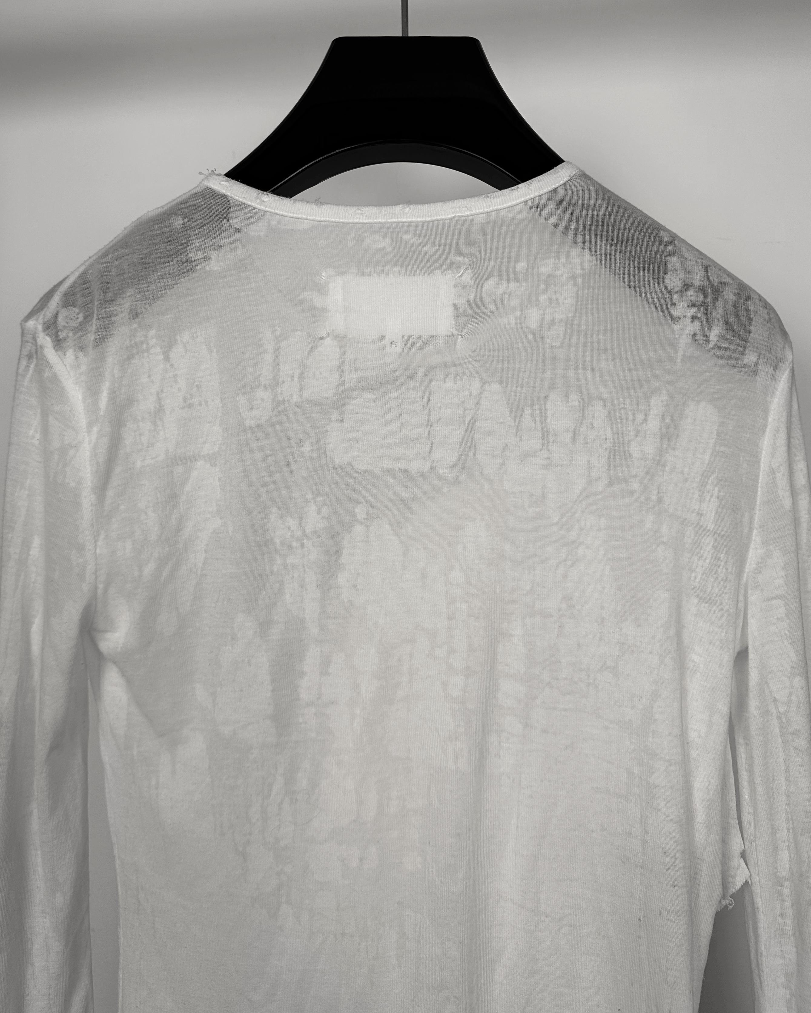Maison Margiela Maison Margiela Blank Tag Flower Applique Sheer Longsleeve Size US S / EU 44-46 / 1 - 7 Thumbnail