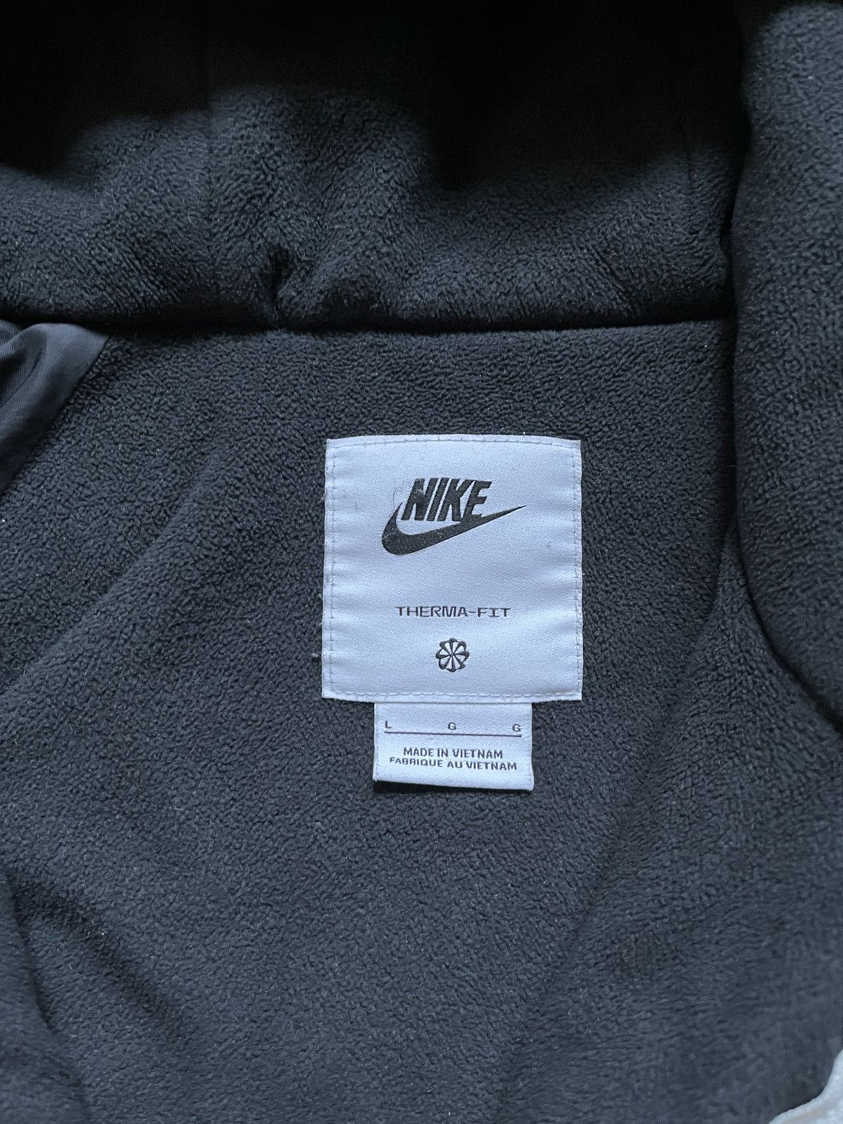 Nike Vintage Puffer Jacket Nike Therma Fit Drill Swoosh Gorpcore Size US M / EU 48-50 / 2 - 3 Thumbnail