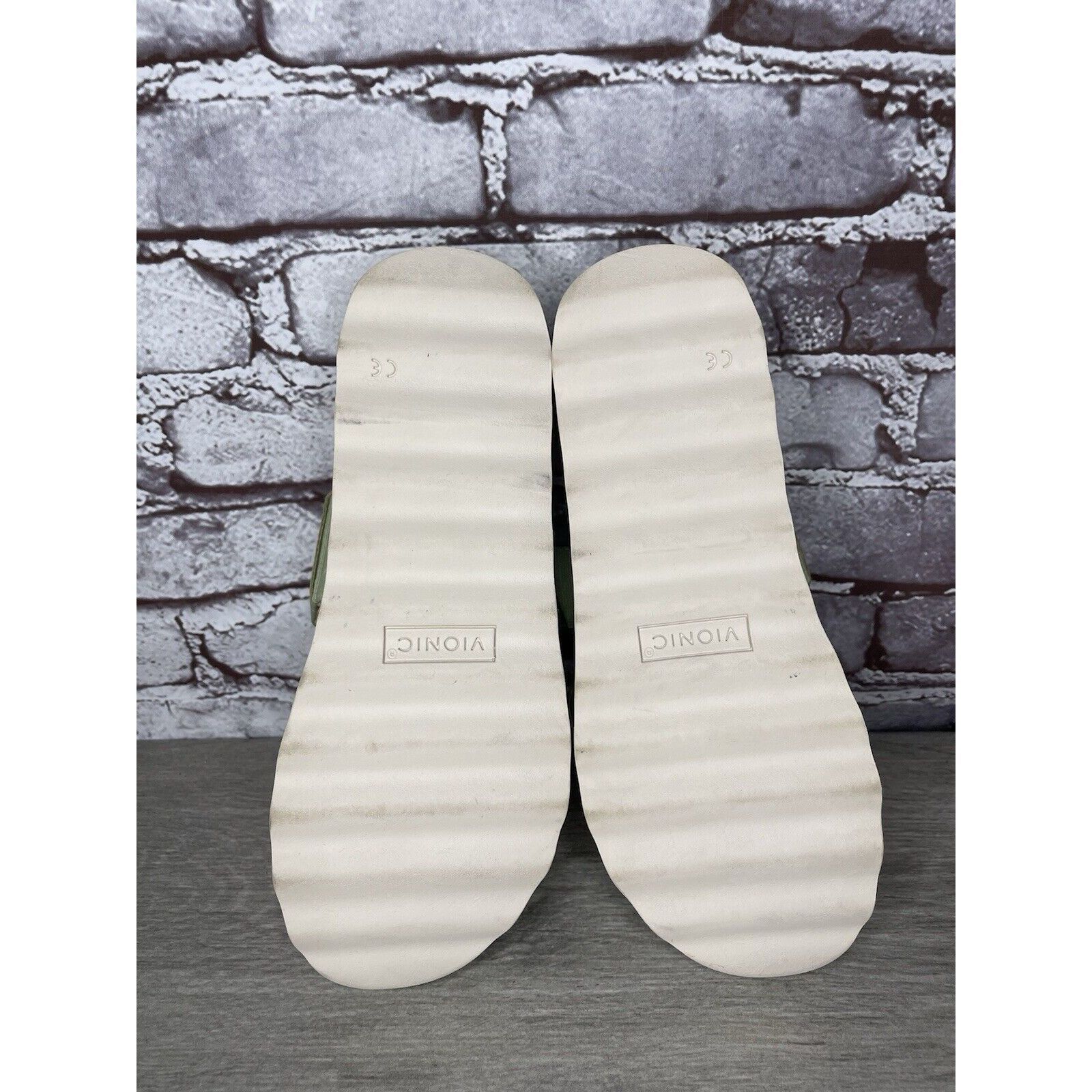 Other Vionic Brandie Mint Green Double Strap Slide Vegan Sandals W Size US 8 / IT 38 - 20 Thumbnail