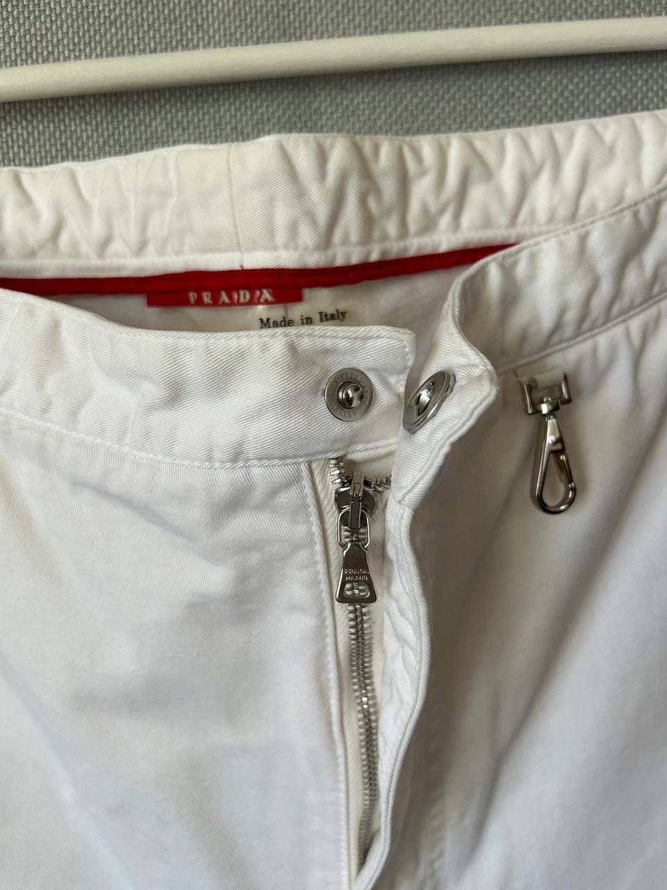 Prada Archive Prada Cargo White Denim Pants Size US 34 / EU 50 - 5 Thumbnail