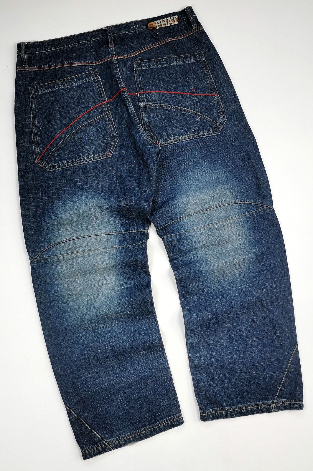 Phat Farm Baggy Vintage Phat Farm Double Knee Denim Jeans Size US 41 - 7 Thumbnail