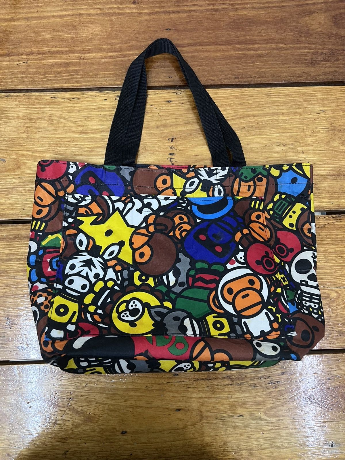 Bape Bape Baby Milo Nylon Tote Bag | Grailed