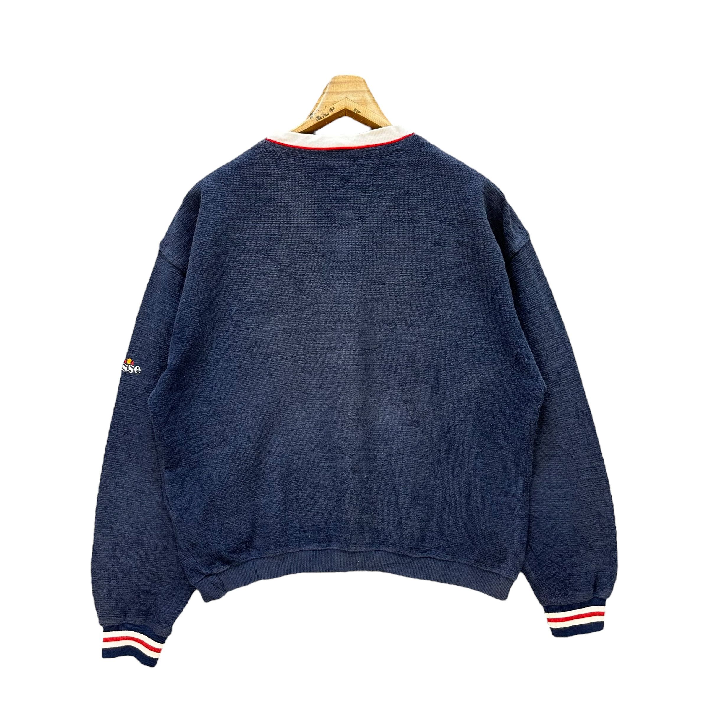 Ellesse Ellesse Embroidery Small Logo V Neck Sweatshirts #9127-60 Size US S / EU 44-46 / 1 - 11 Thumbnail