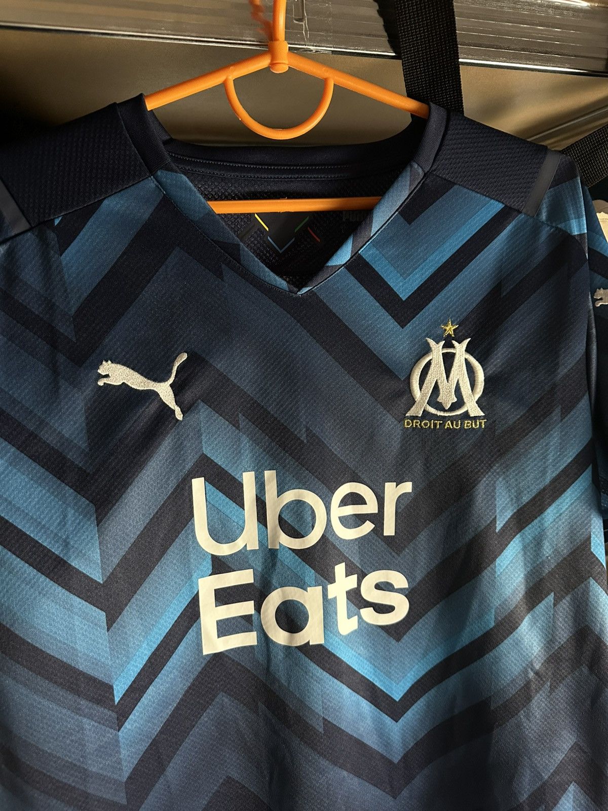 Puma 2020/2021 Puma Olympique de Marseille Soccer Shirt Jersey L Size US L / EU 52-54 / 3 - 2 Thumbnail