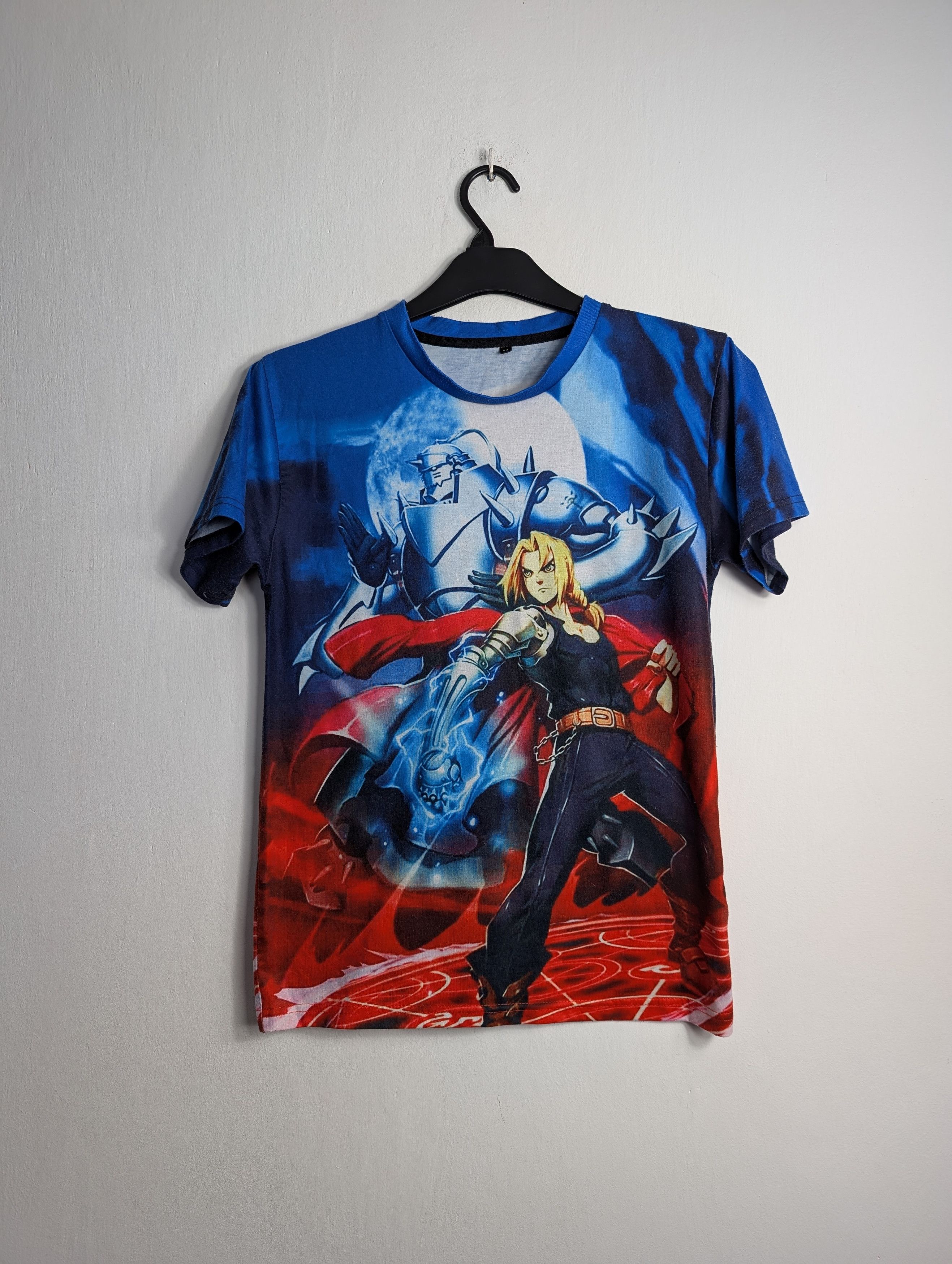 Anime Fullmetal Alchemist Full Print Anime T-shirt Y2K Manga Tee Size US M / EU 48-50 / 2 - 1 Thumbnail