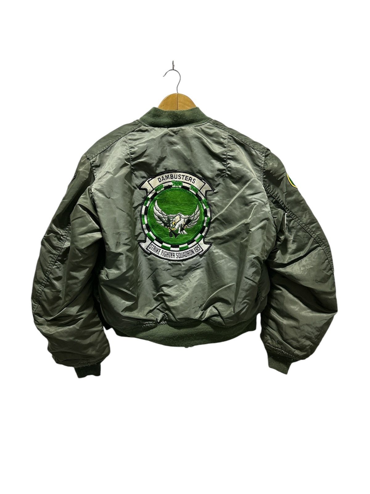 Alpha Industries × Vintage Vintage Alpha Industries MA-1 Flight Jacket USS Midway CV-41 Size US L / EU 52-54 / 3 - 1 Thumbnail