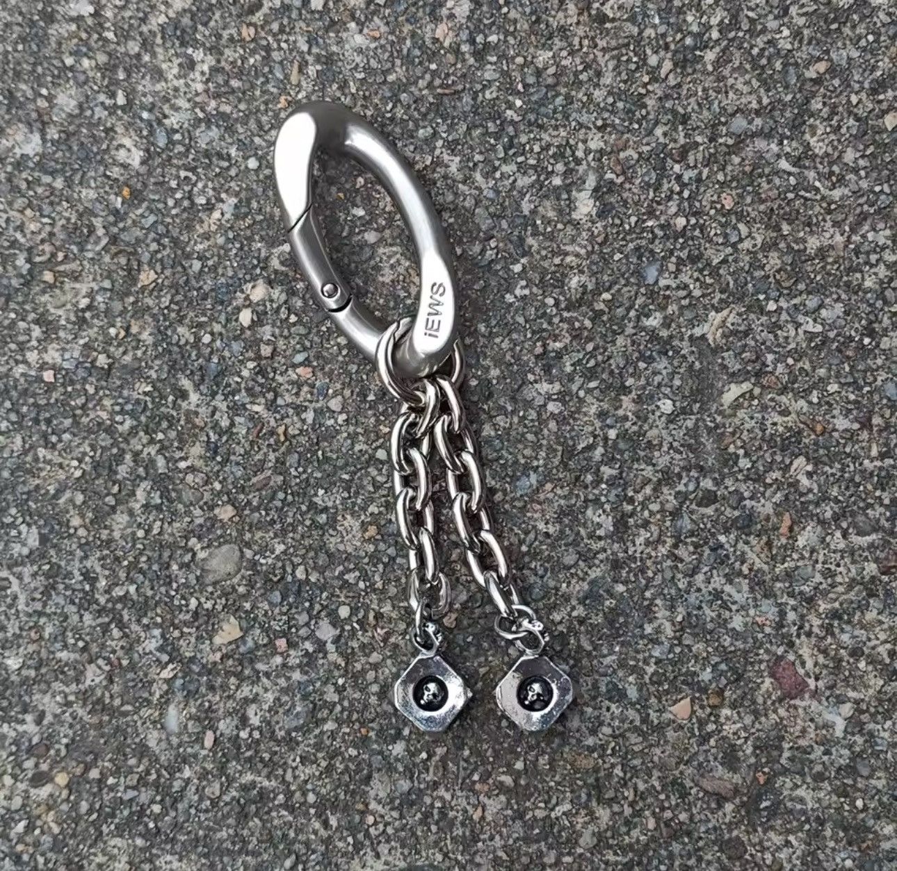 Other Gothic Streetwear Punk Carabiner Retro Skull Keychain Pants Size ONE SIZE - 1 Thumbnail