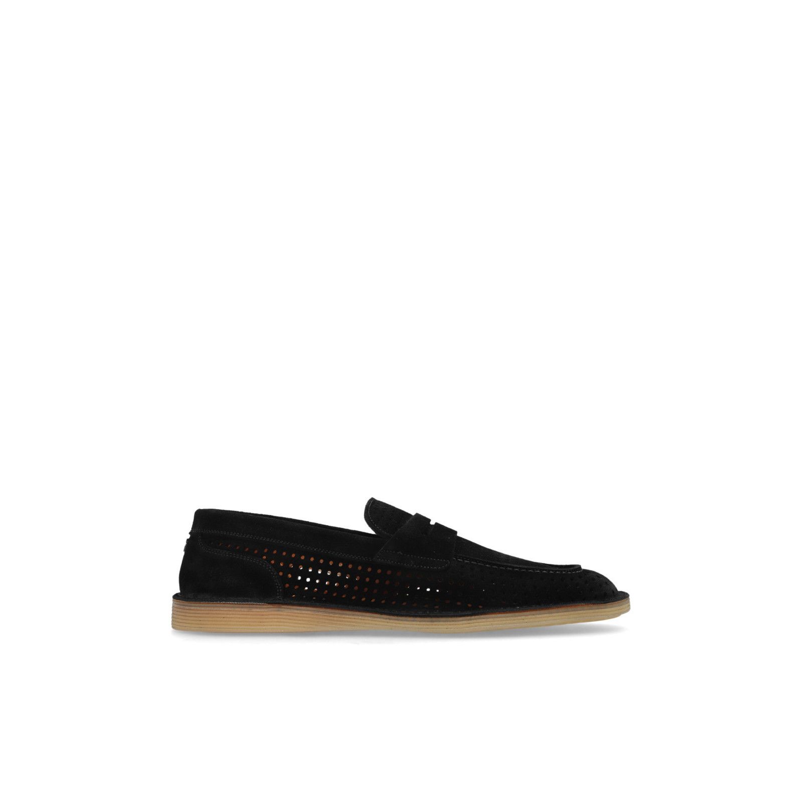 DOLCE&GABBANA Black Suede Loafers New & Authentic (Men's siz