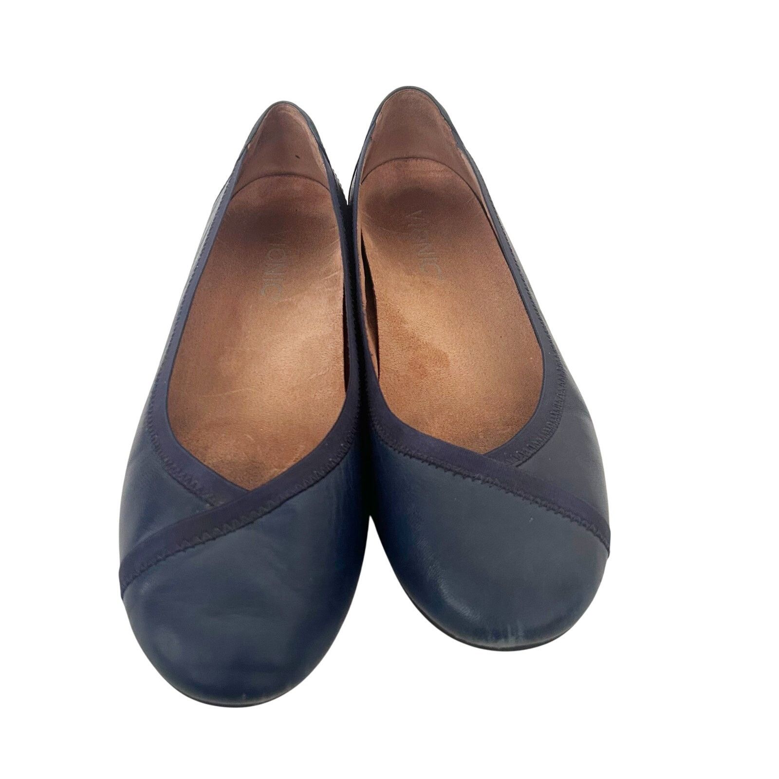 Vionic Vionic Blue Leather Caroll Flats Sz 6.5 Size US 6.5 / IT 36.5 - 3 Thumbnail