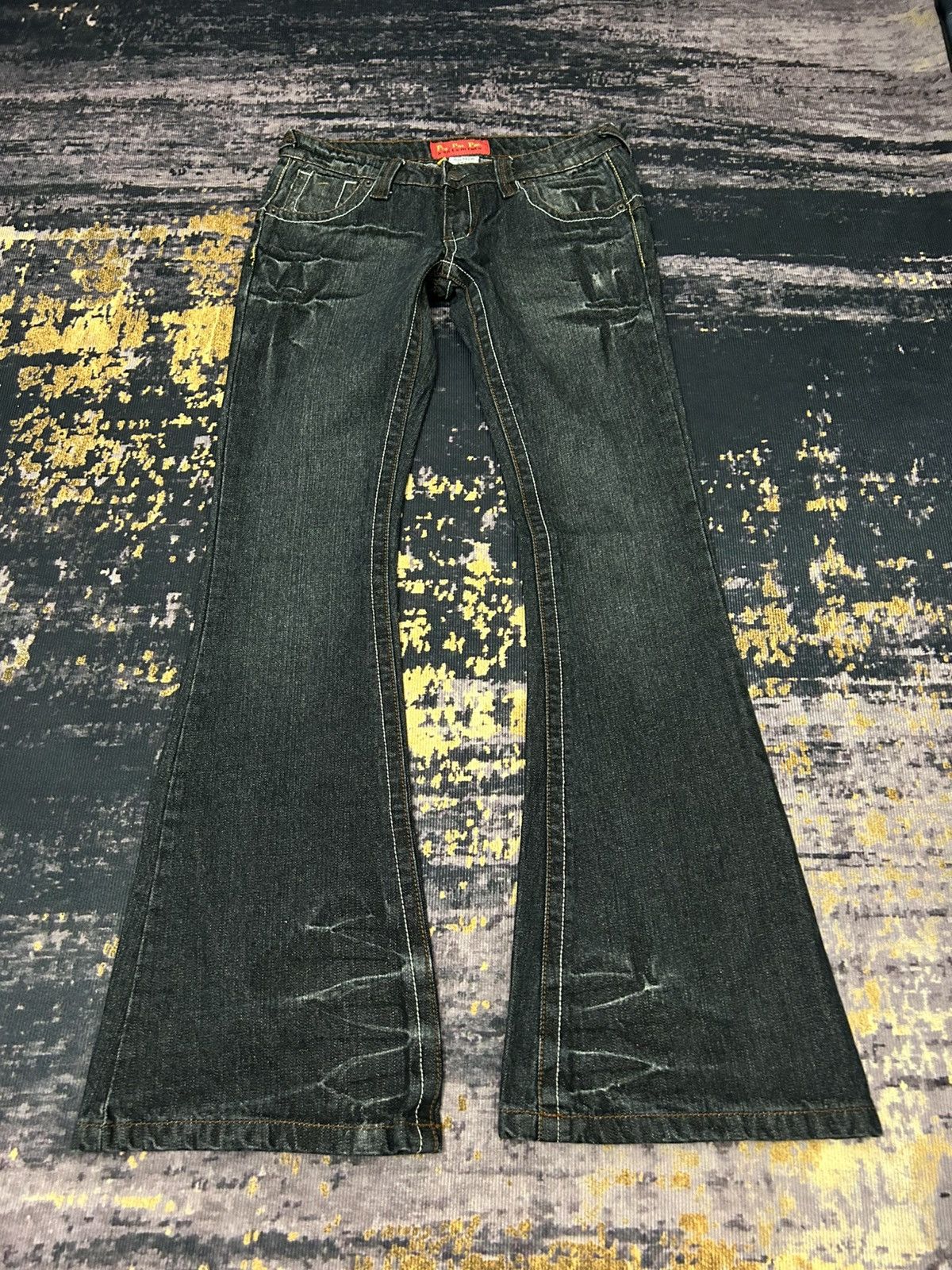 Tornado Mart Vintage PANTOMIME Clau Mark Flare Jeans Size 29" - 3 Thumbnail