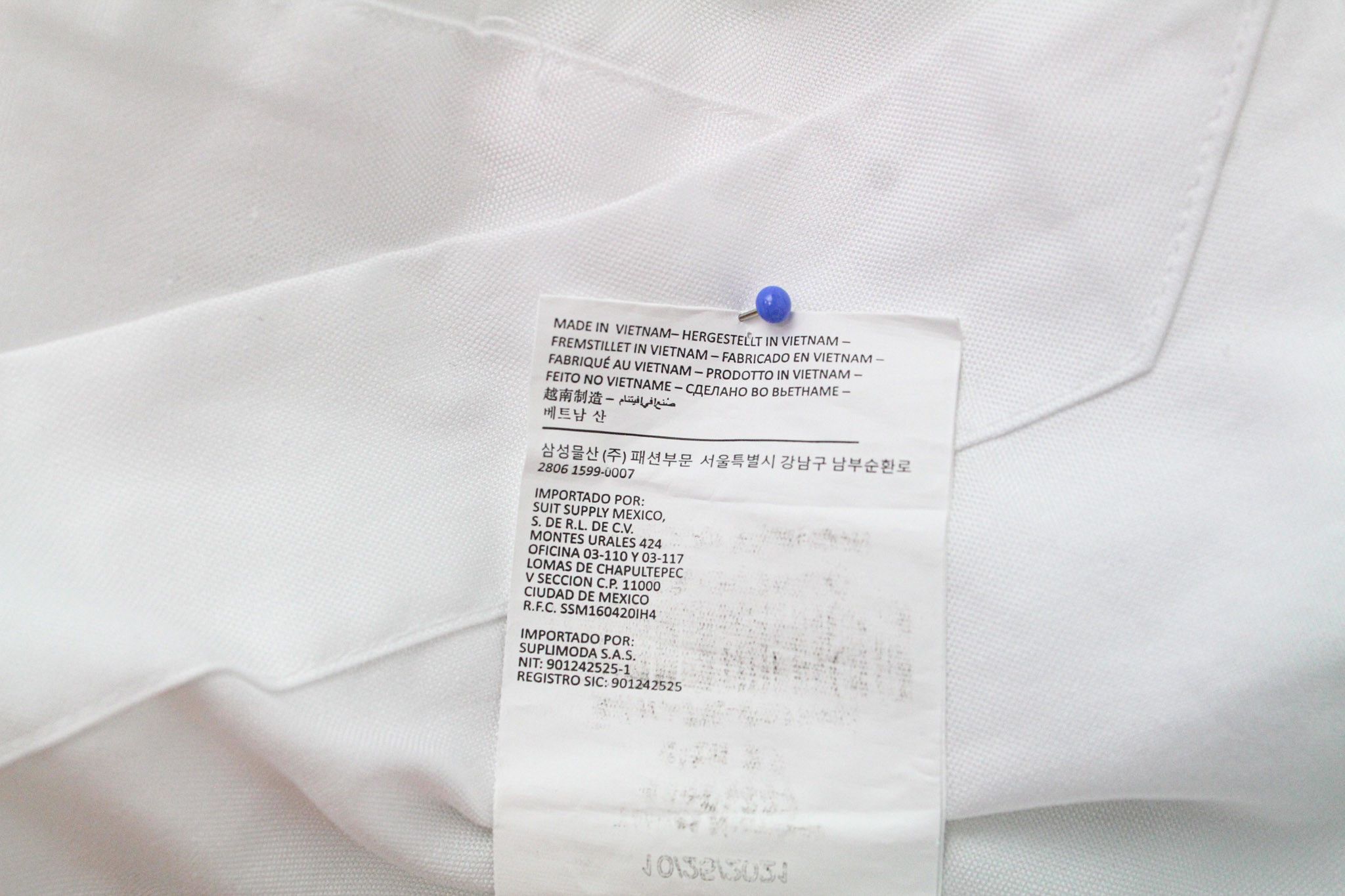 Suitsupply 37 Slim Cotton White Shirt 73691 Size US S / EU 44-46 / 1 - 6 Thumbnail