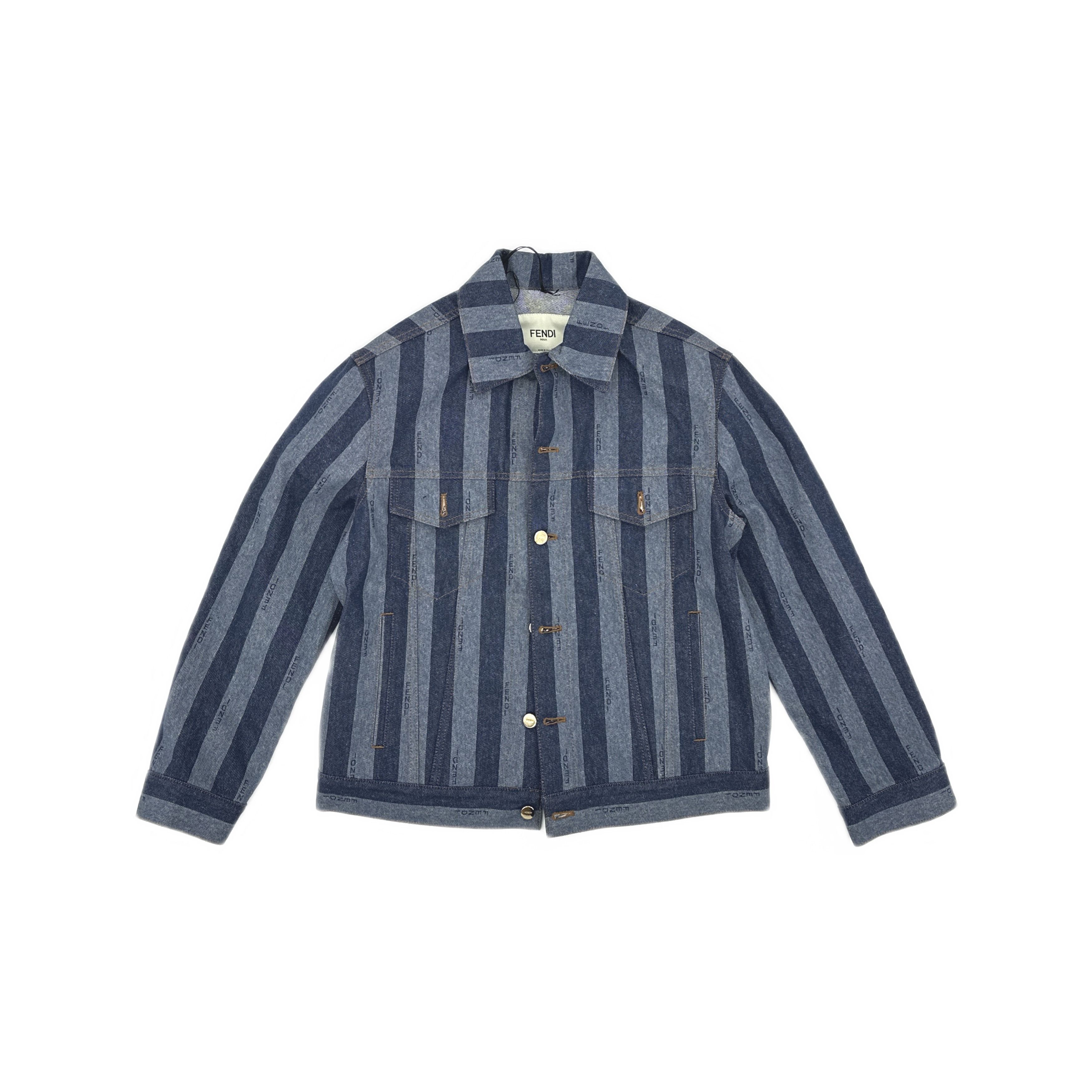 Fendi Fendi Striped Denim Jacket Size 36 Size XS / US 0-2 / IT 36-38 - 1 Thumbnail