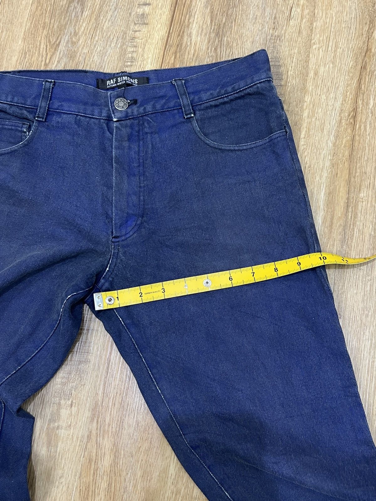 Designer × Japanese Brand × Raf Simons VINTAGE RAF SIMONS AUTUMN WINTER 2005-2006 DESIGNER DENIM Size US 30 / EU 46 - 17 Thumbnail