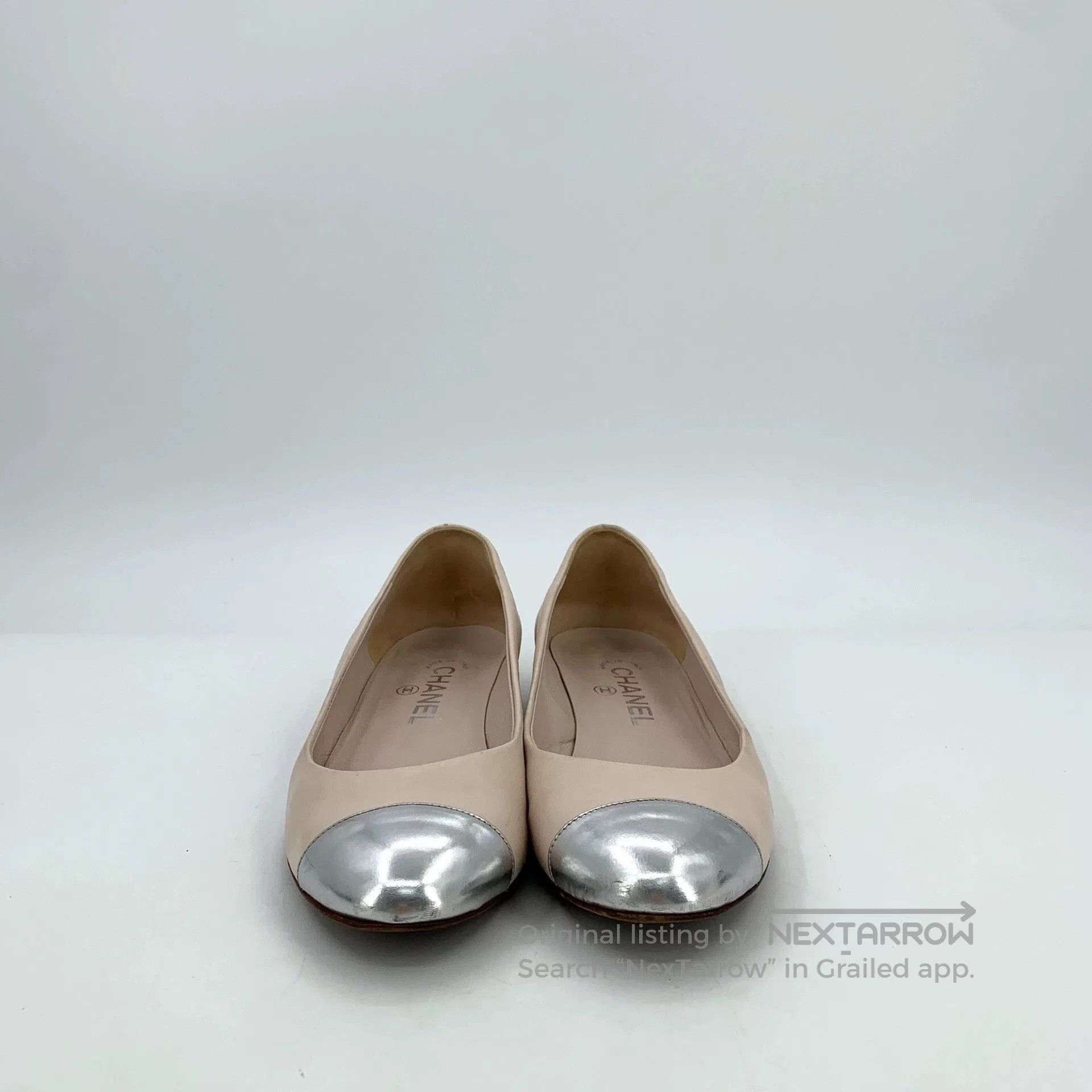 Chanel Chanel Colorblock Logo Round-Toe Flats. Size US 7.5 / EU 40-41 - 3 Thumbnail