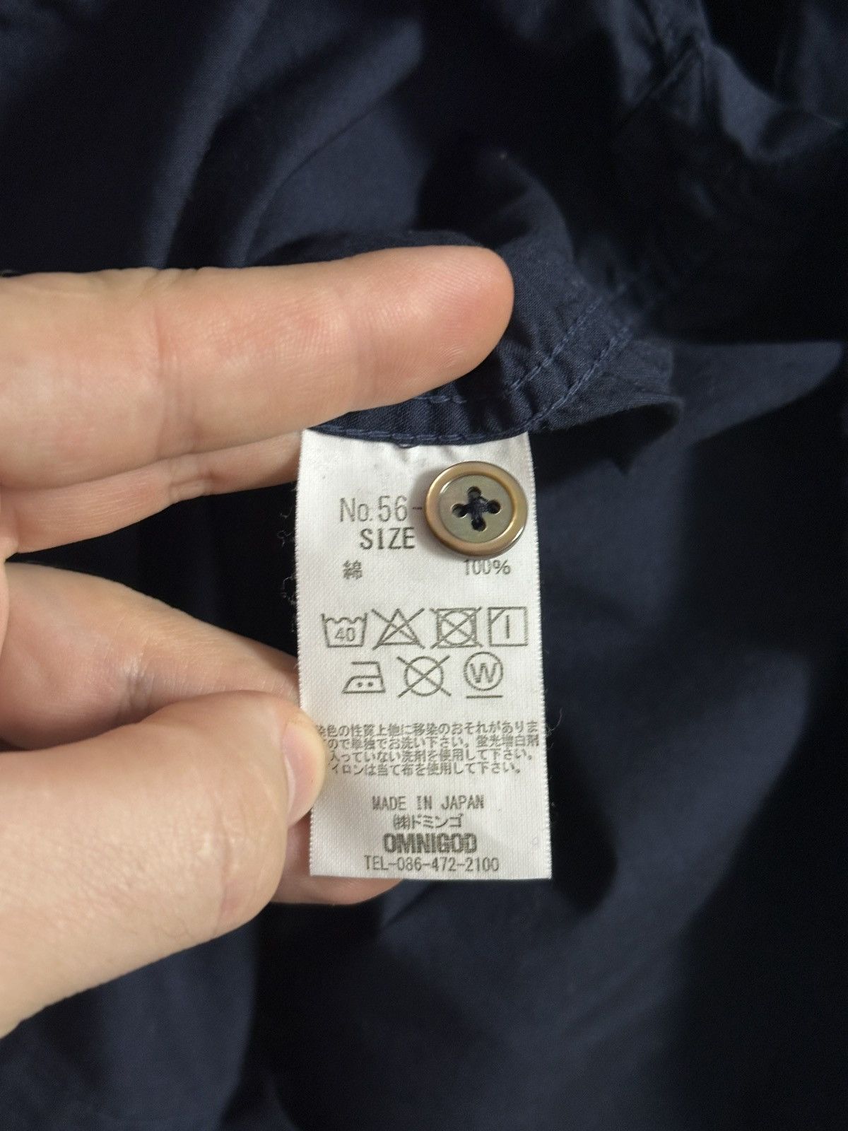 OMNIGOD Rare Shirt Button OMNIGOD Made in Japan Size 3 Size US M / EU 48-50 / 2 - 7 Thumbnail