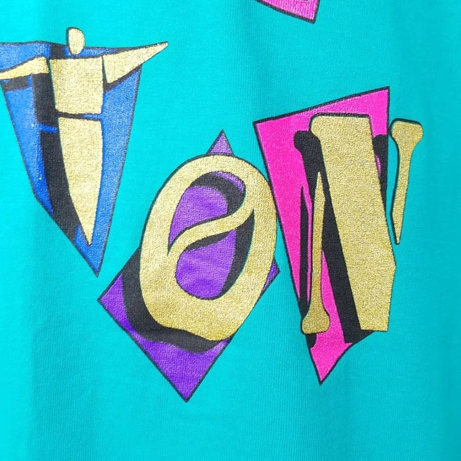 Jerzees VINTAGE Las Vegas Hilton T Shirt Mens Large Blue 90s Nevada Made In USA Jerzees Size US L / EU 52-54 / 3 - 3 Thumbnail