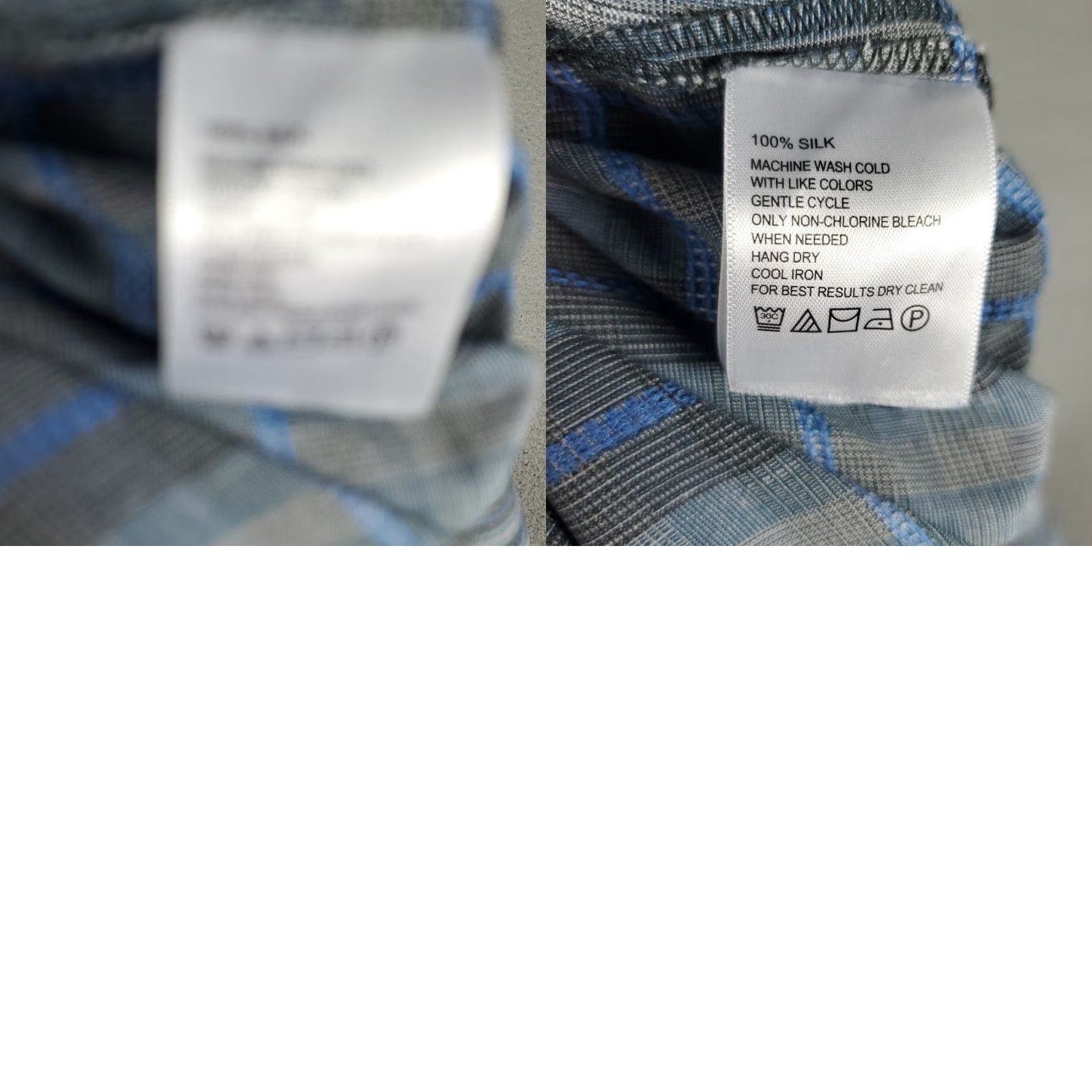 Tommy Bahama Tommy Bahama Shirt Mens XL Blue Plaid Silk Hawaiian Button Up Short Sleeve Shirt Size US XL / EU 56 / 4 - 8 Thumbnail