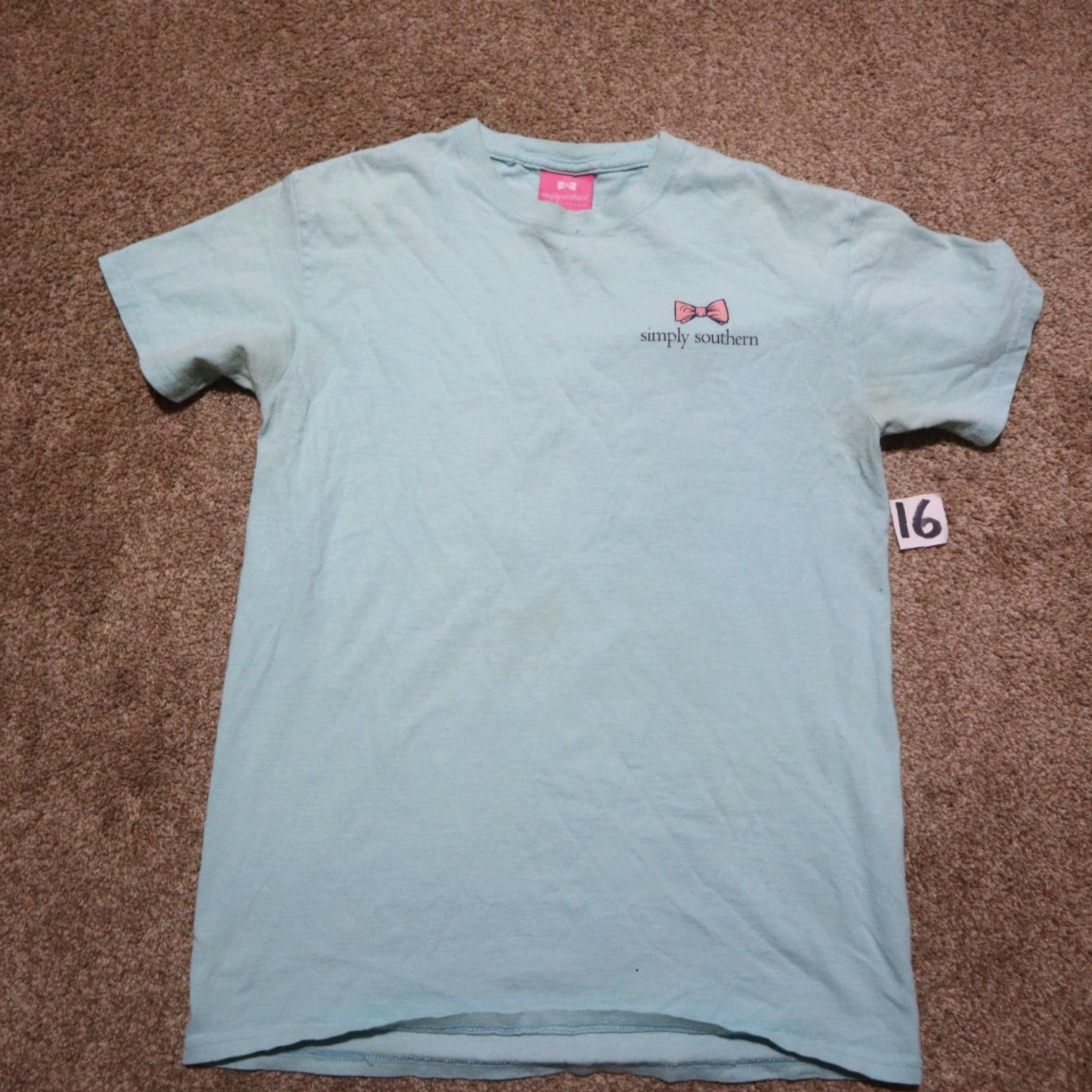 Vintage Simply Southern Shirt Adult Women S Blue Logo Pockets Modern Basic Size S / US 4 / IT 40 - 2 Thumbnail