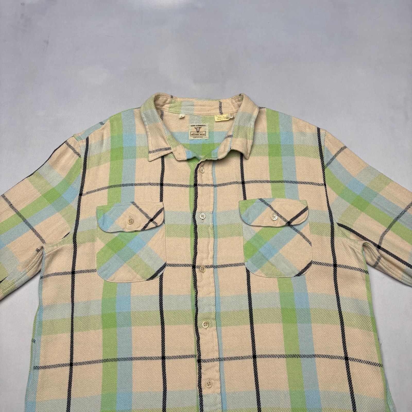 LVC × Levi's × Levi's Vintage Clothing Levi's Vintage Clothing LVC Shorthorn Shirt Large Sanforized Size US L / EU 52-54 / 3 - 2 Thumbnail