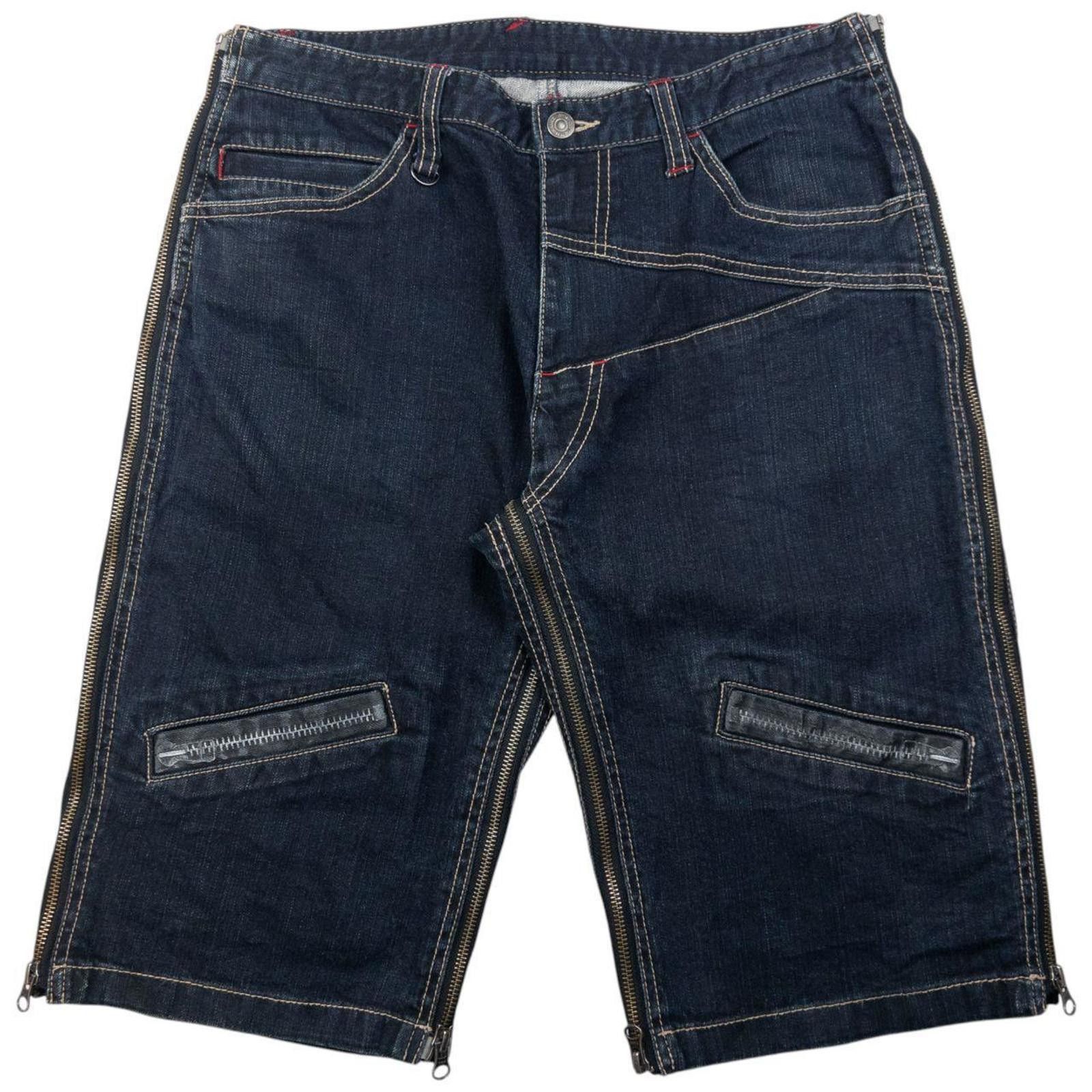 Other Vintage PPFM Full Zip Denim Shorts Size W32 Size US 32 / EU 48 - 2 Thumbnail