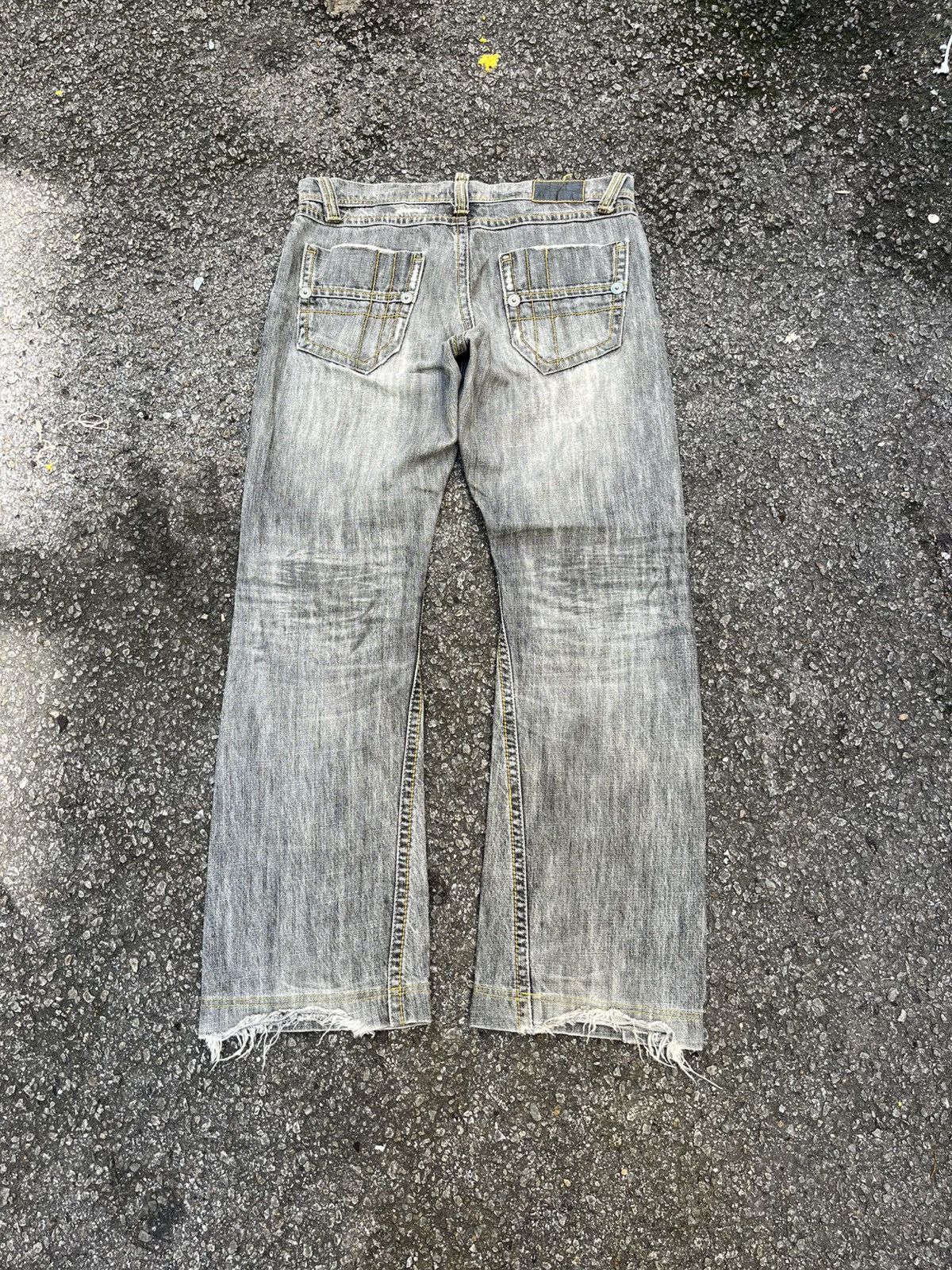 Hysteric Glamour FLARE JEANS COMME CA DU MODE MEN BOOT CUT FADED BLACK DENIM Size US 30 / EU 46 - 9 Thumbnail