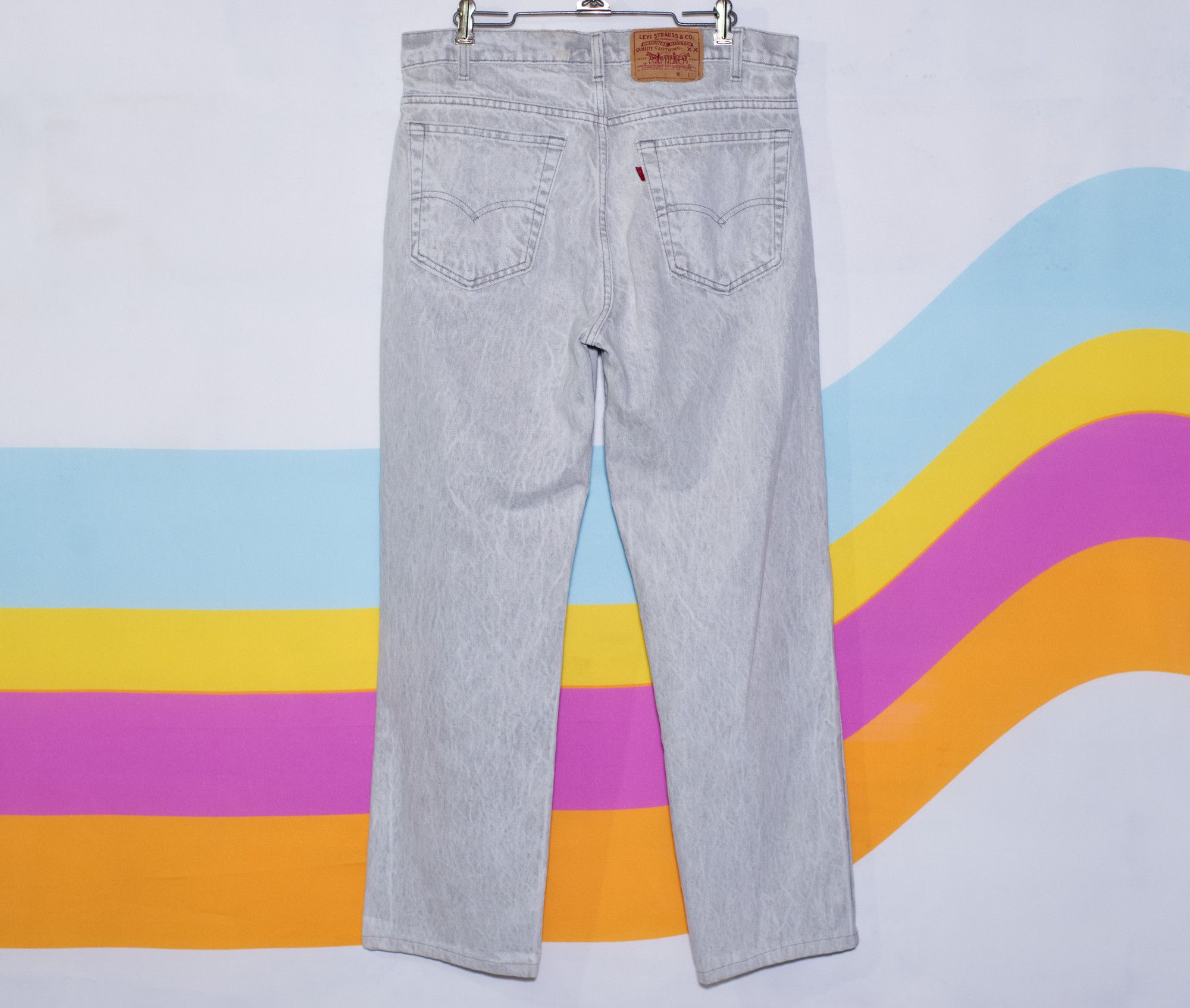 Levi's Vintage 1980s Levi's 506 Gray Jeans | Medium / Large Size US 35 - 2 Thumbnail