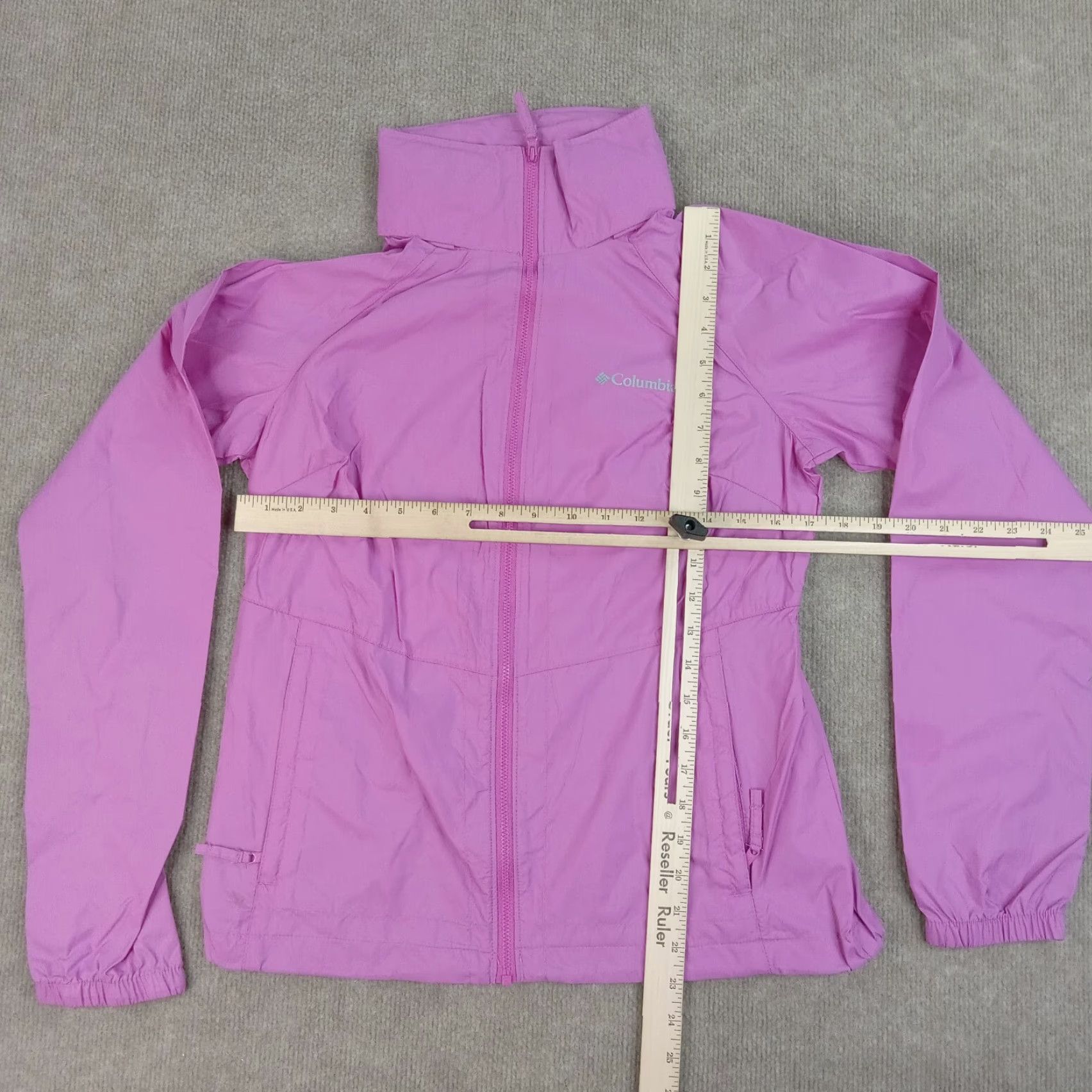 Vintage Columbia Windbreaker Jacket Womens Small Purple Size S / US 4 / IT 40 - 2 Thumbnail