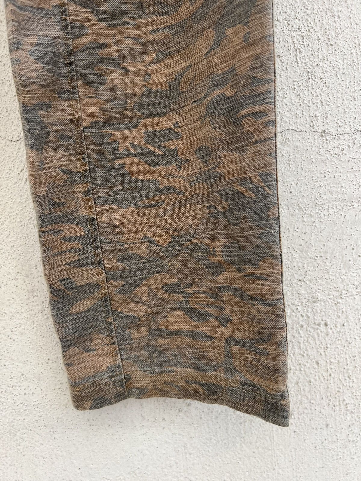 Vintage ALTERNATIVE CONCEPT Camo Linen Cargo Trouser Pant Size US 32 / EU 48 - 14 Thumbnail