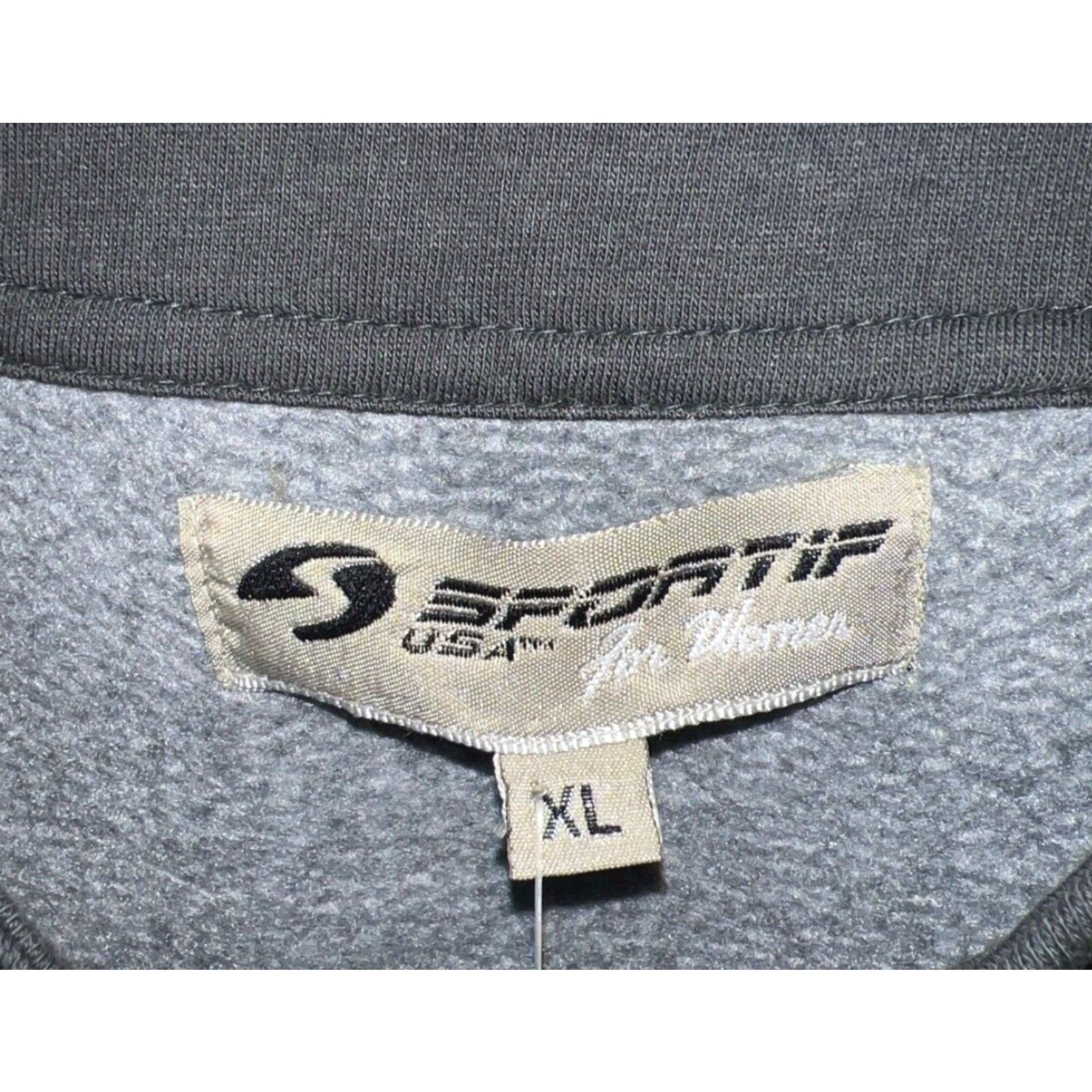 Vintage VINTAGE Sportif Sweatshirt Pullover Womens Size XL Gray Activewear Size XL / US 12-14 / IT 48-50 - 4 Thumbnail